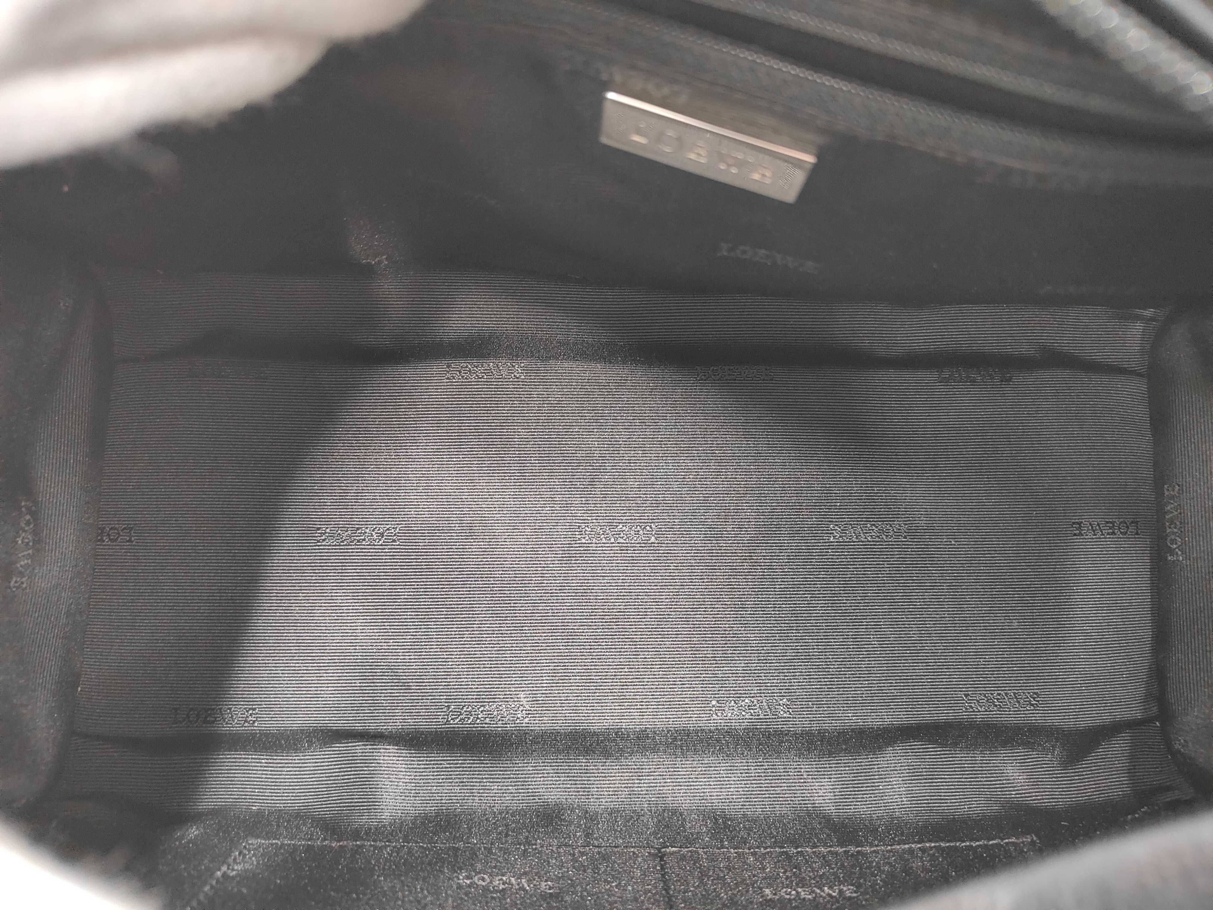 Amazona Anagram Black Leather Handbag with Dust Bag — view 9