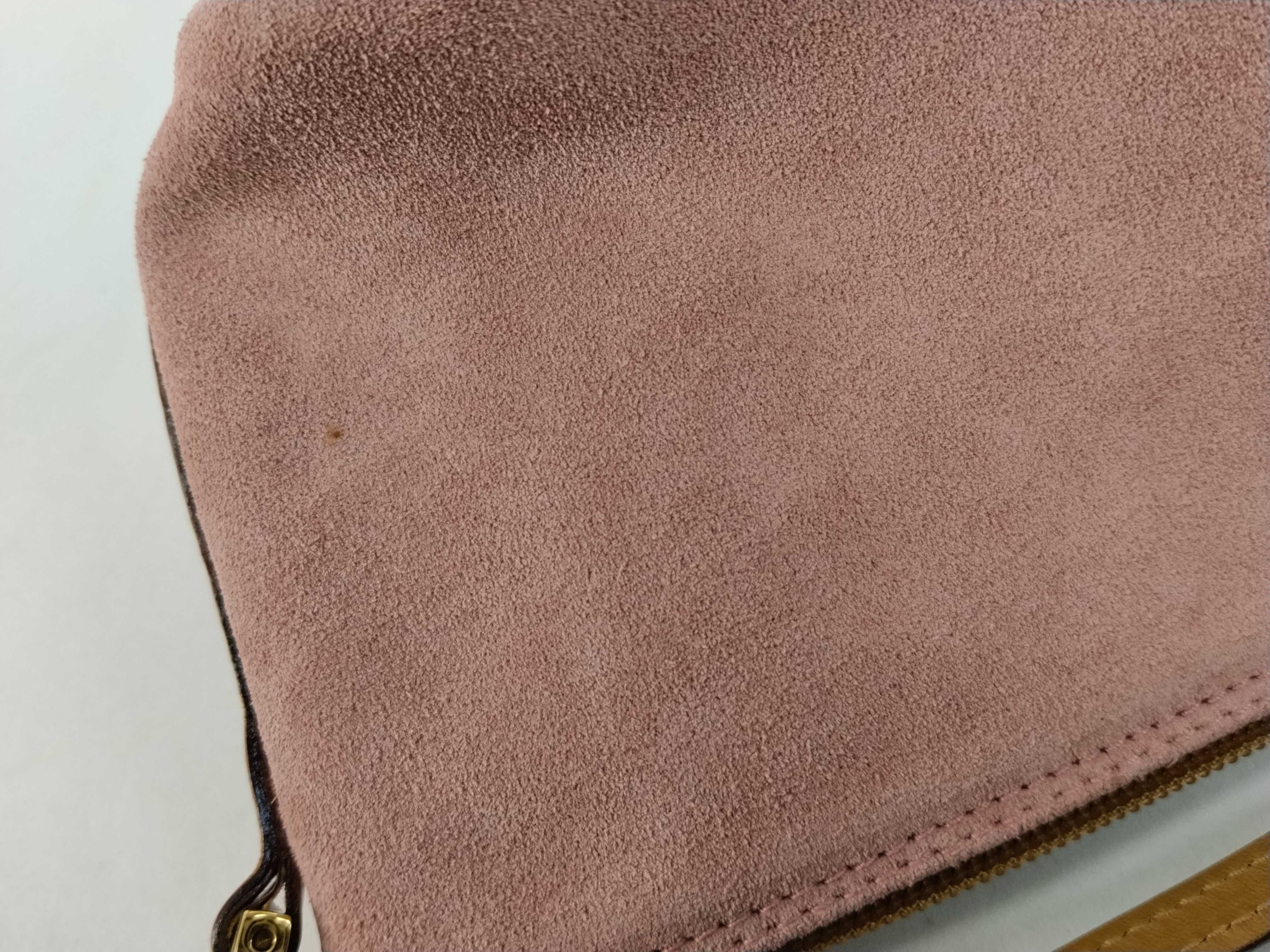 Suede Handbag Pink Handbag — view 12