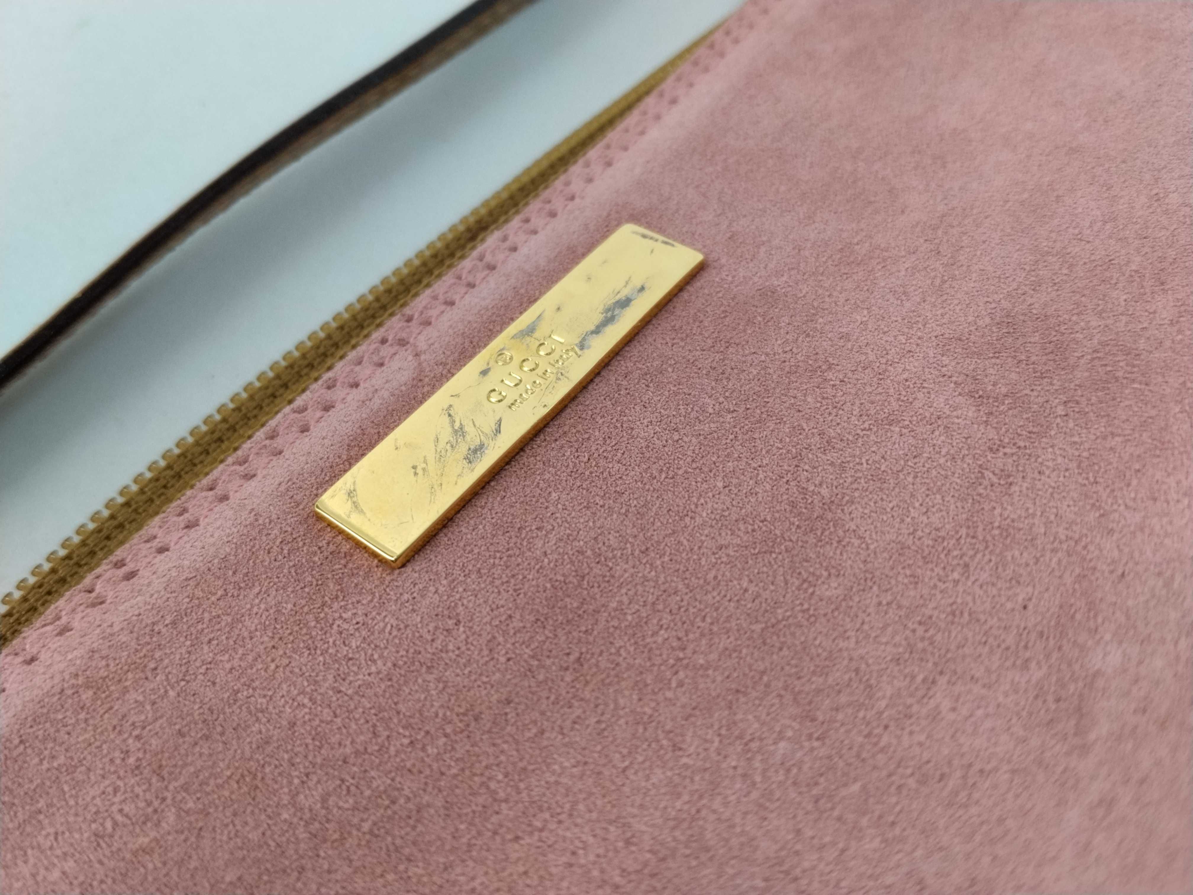 Suede Handbag Pink Handbag — view 13