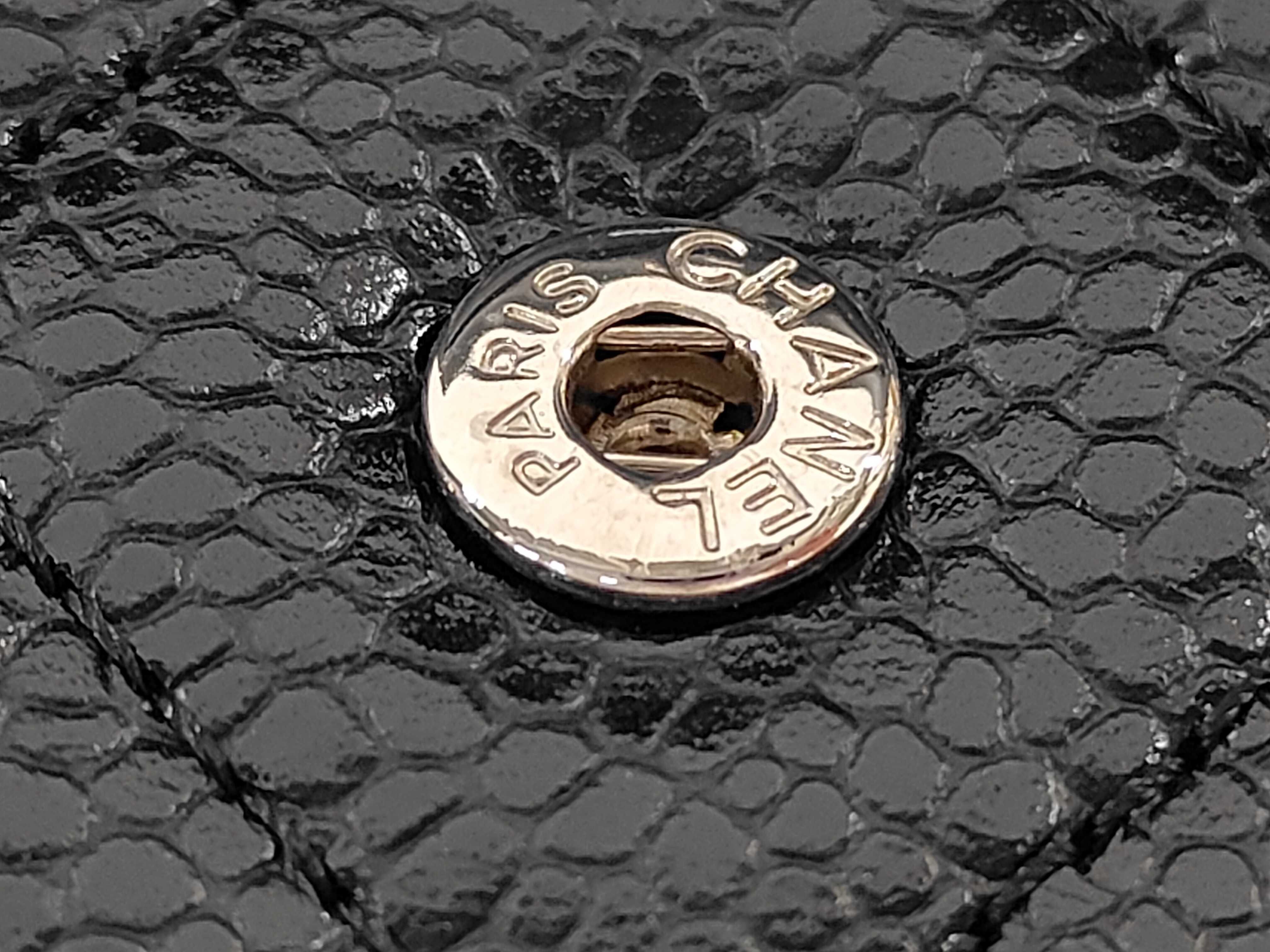 Matelassé Chain Wallet, Series 23, Caviar Leather, Black, Silver Hardware, Shoulder Bag — view 14