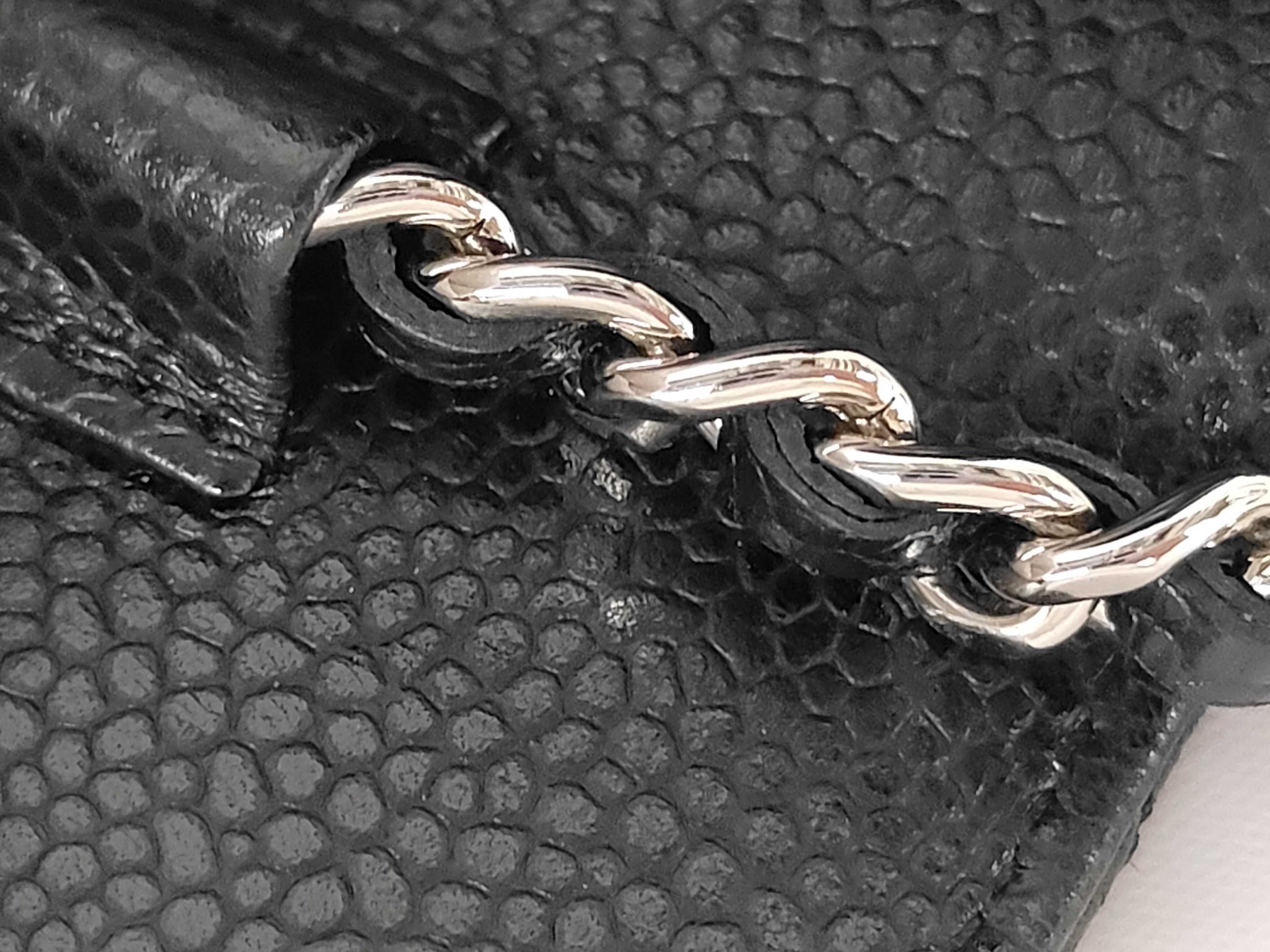 Matelassé Chain Wallet, Series 23, Caviar Leather, Black, Silver Hardware, Shoulder Bag — view 5