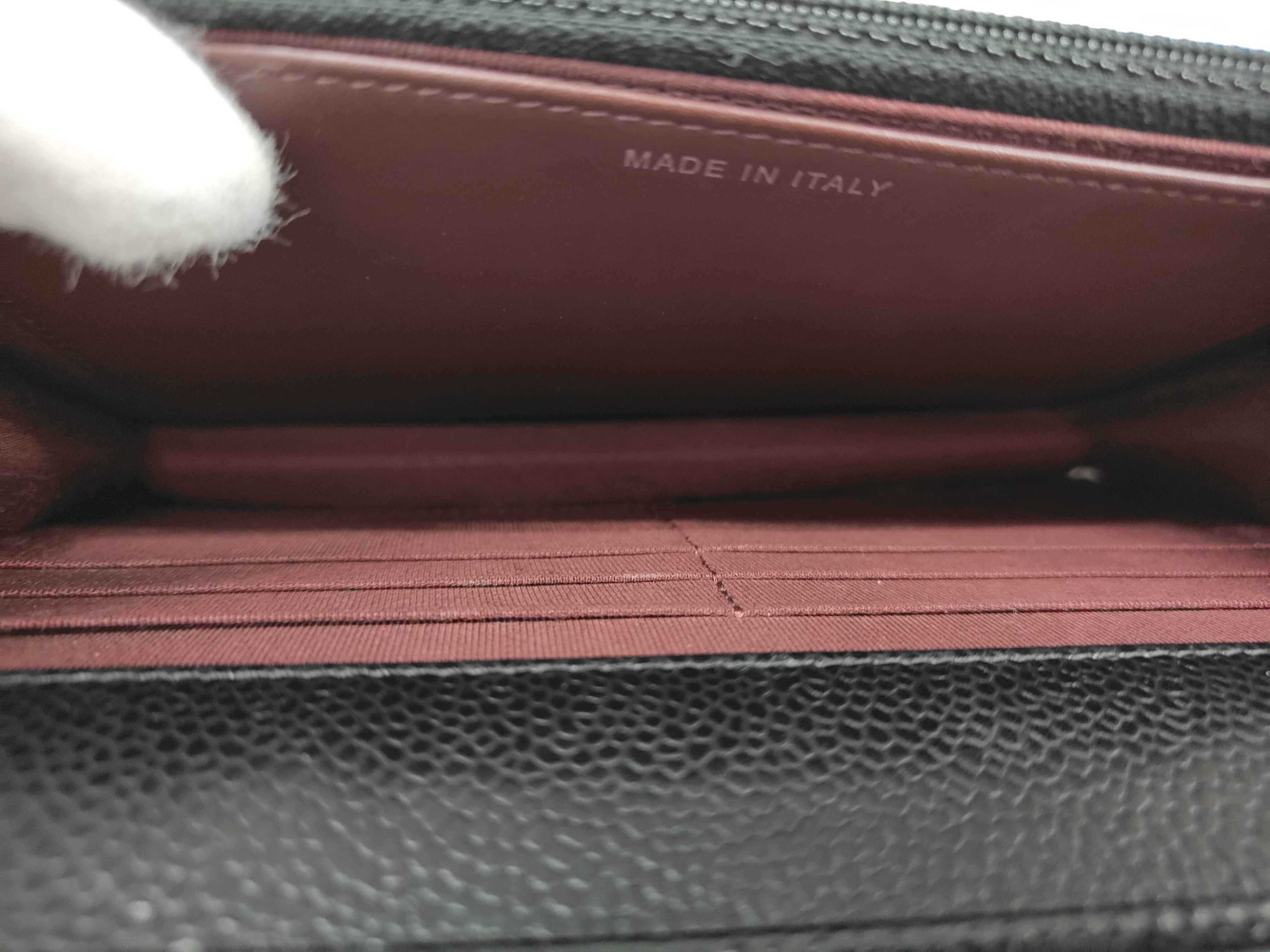 Matelassé Chain Wallet, Series 23, Caviar Leather, Black, Silver Hardware, Shoulder Bag — view 10