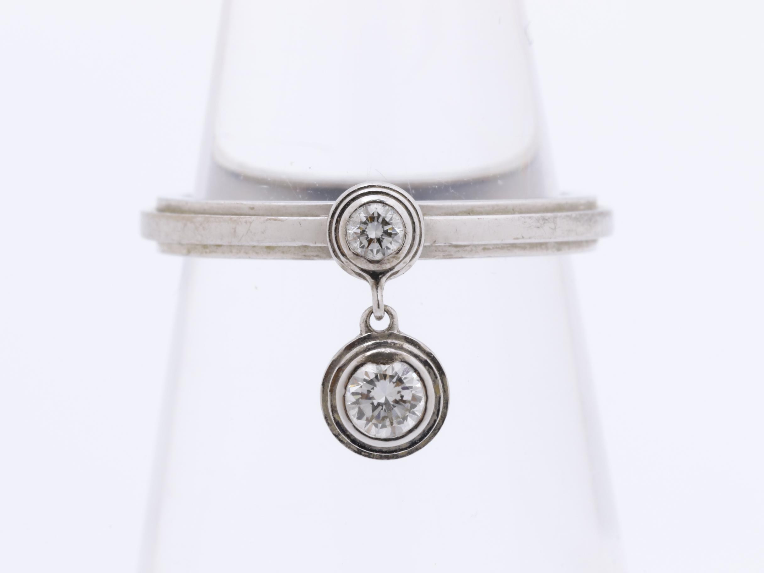 Ring, SA8540, 750WG, 2.1g, #43, Diamond