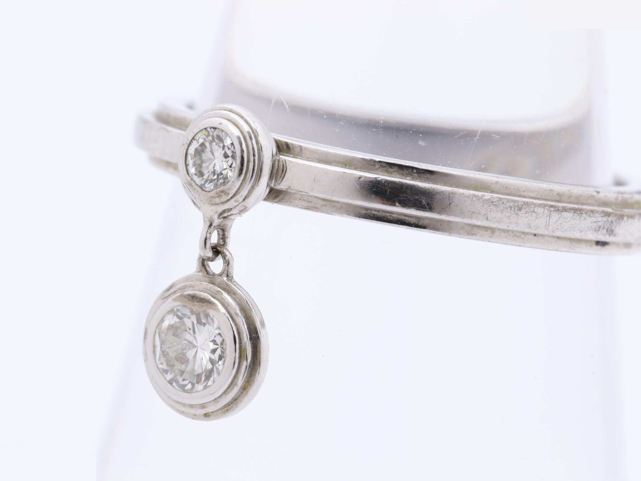 Ring, SA8540, 750WG, 2.1g, #43, Diamond — view 3