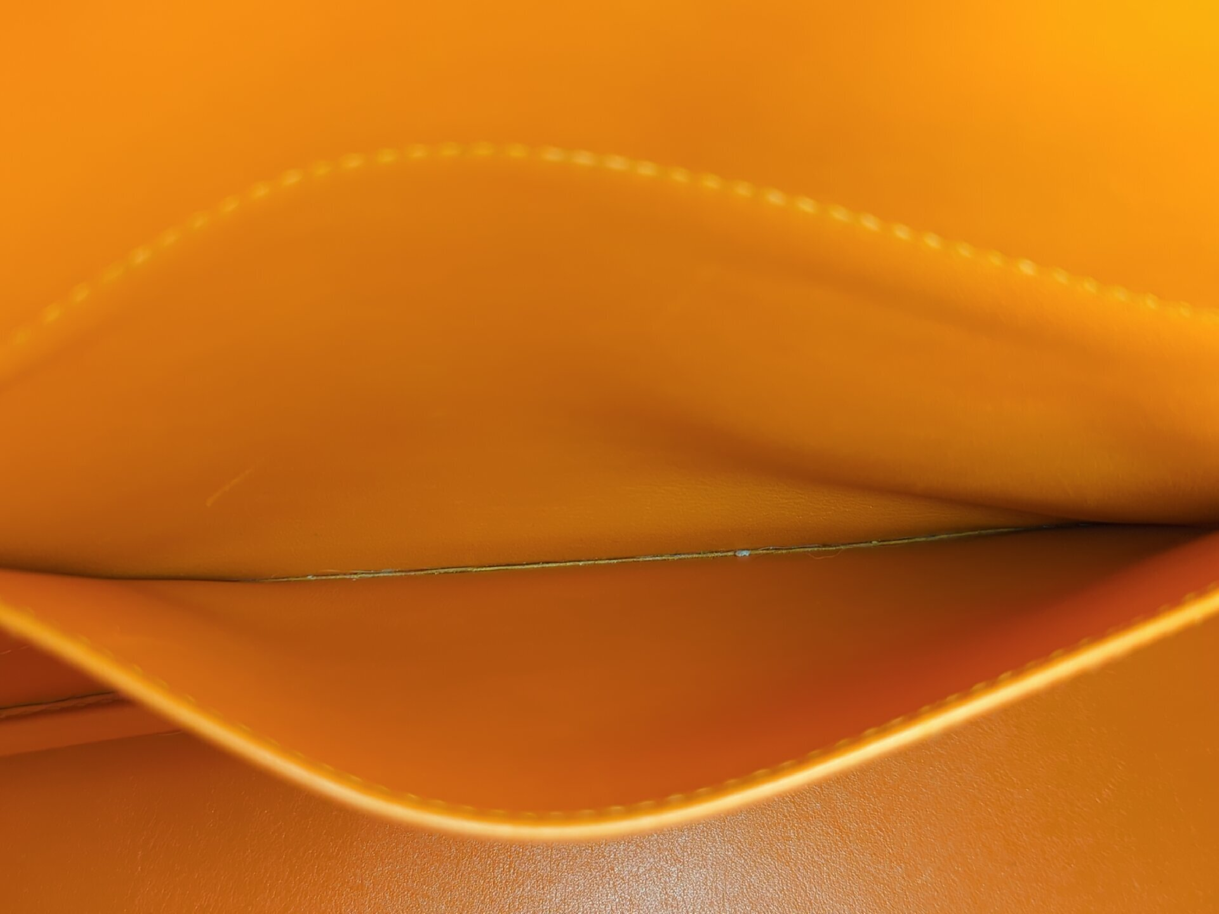 Bolide 35 Orange Gold Hardware B Stamp Tote Bag — view 10