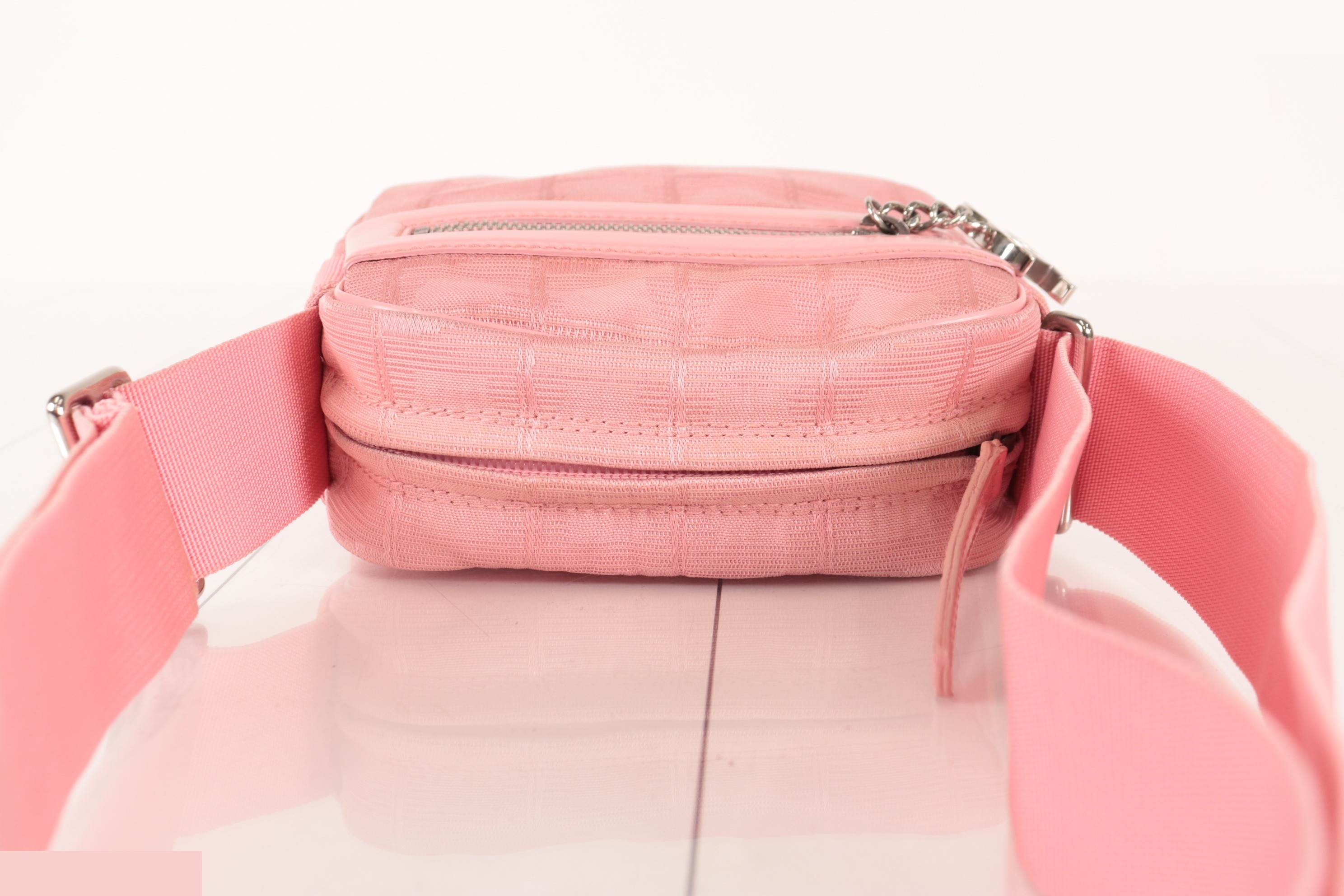 Nylon shoulder bag, pink, number 10s — view 7