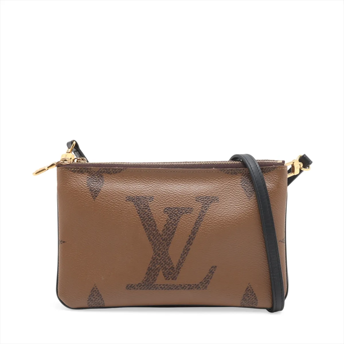 Giant Monogram Reverse Pochette Double Zip M69203 MI3290 Brown