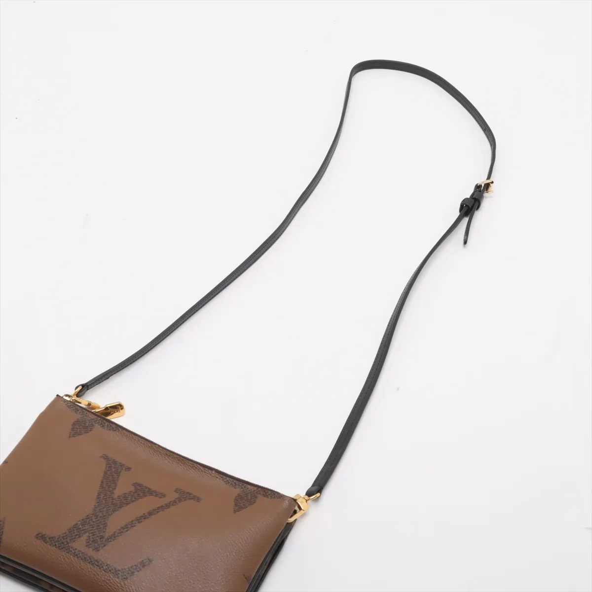 Giant Monogram Reverse Pochette Double Zip M69203 MI3290 Brown — view 5