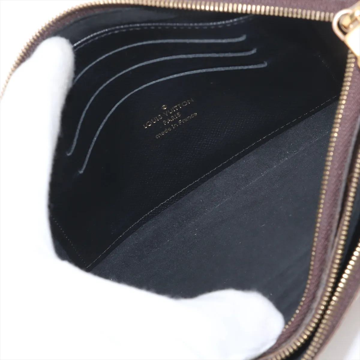 Giant Monogram Reverse Pochette Double Zip M69203 MI3290 Brown — view 7