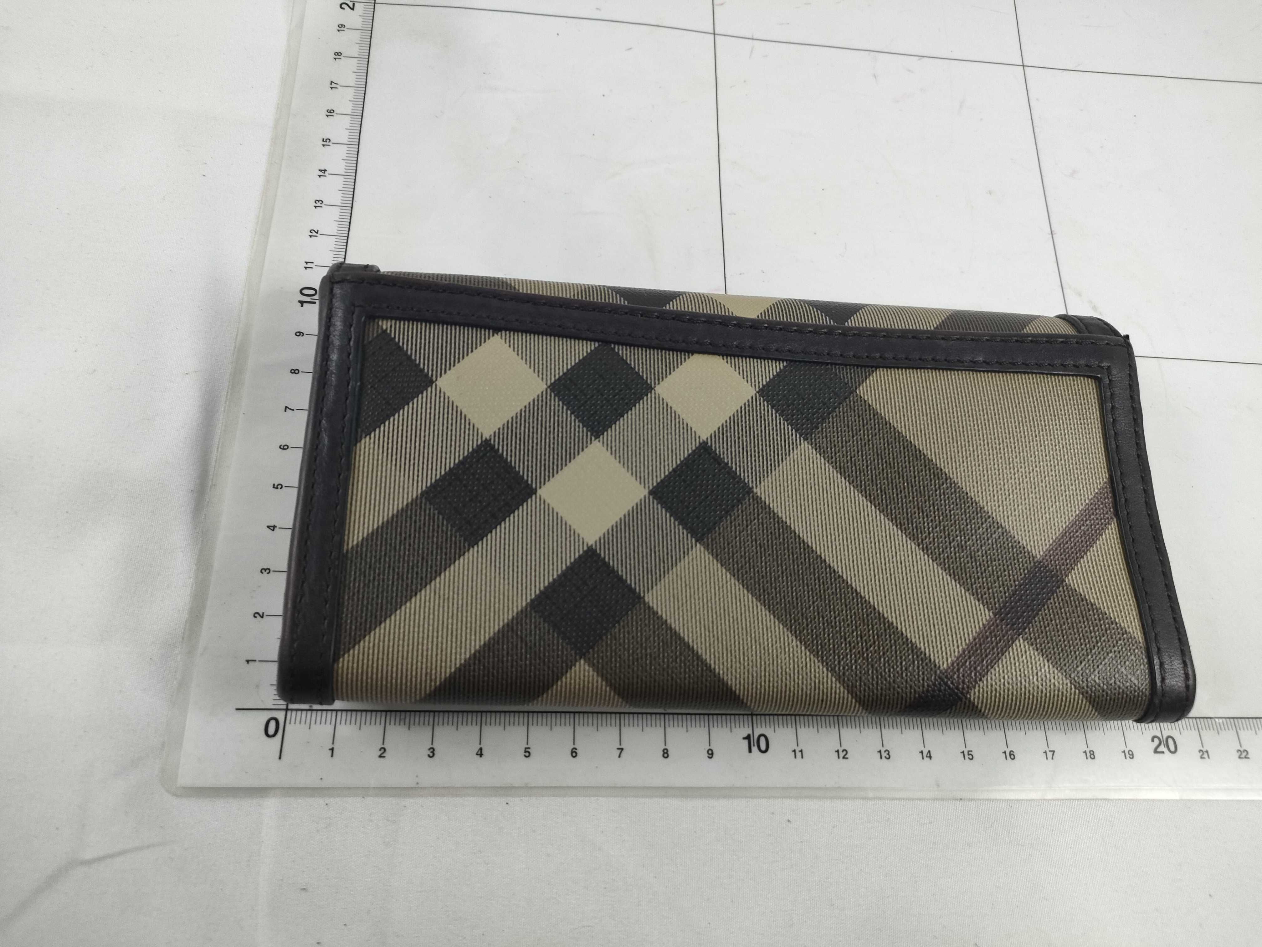 Check PVC Leather Long Wallet — view 2
