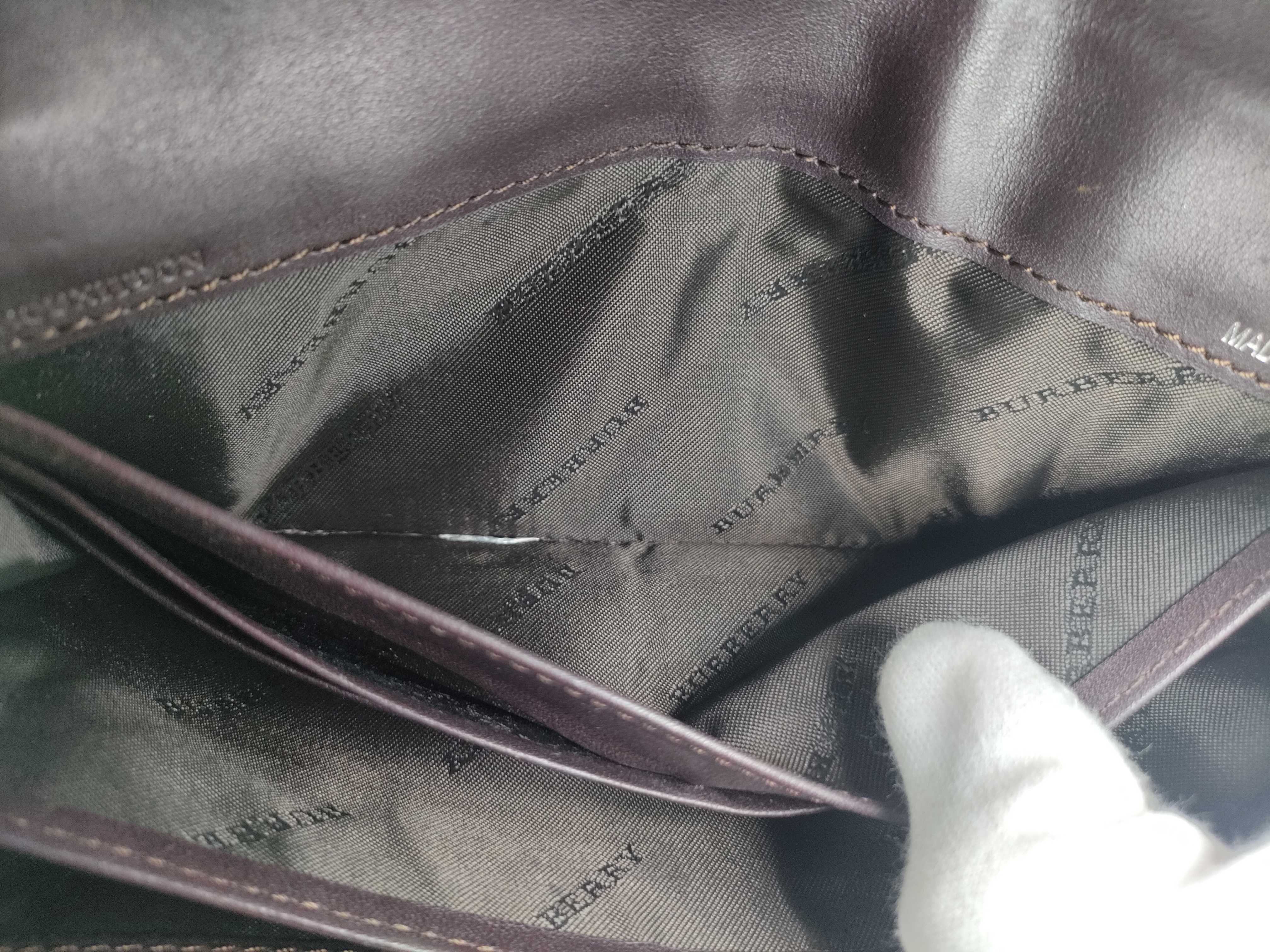 Check PVC Leather Long Wallet — view 11