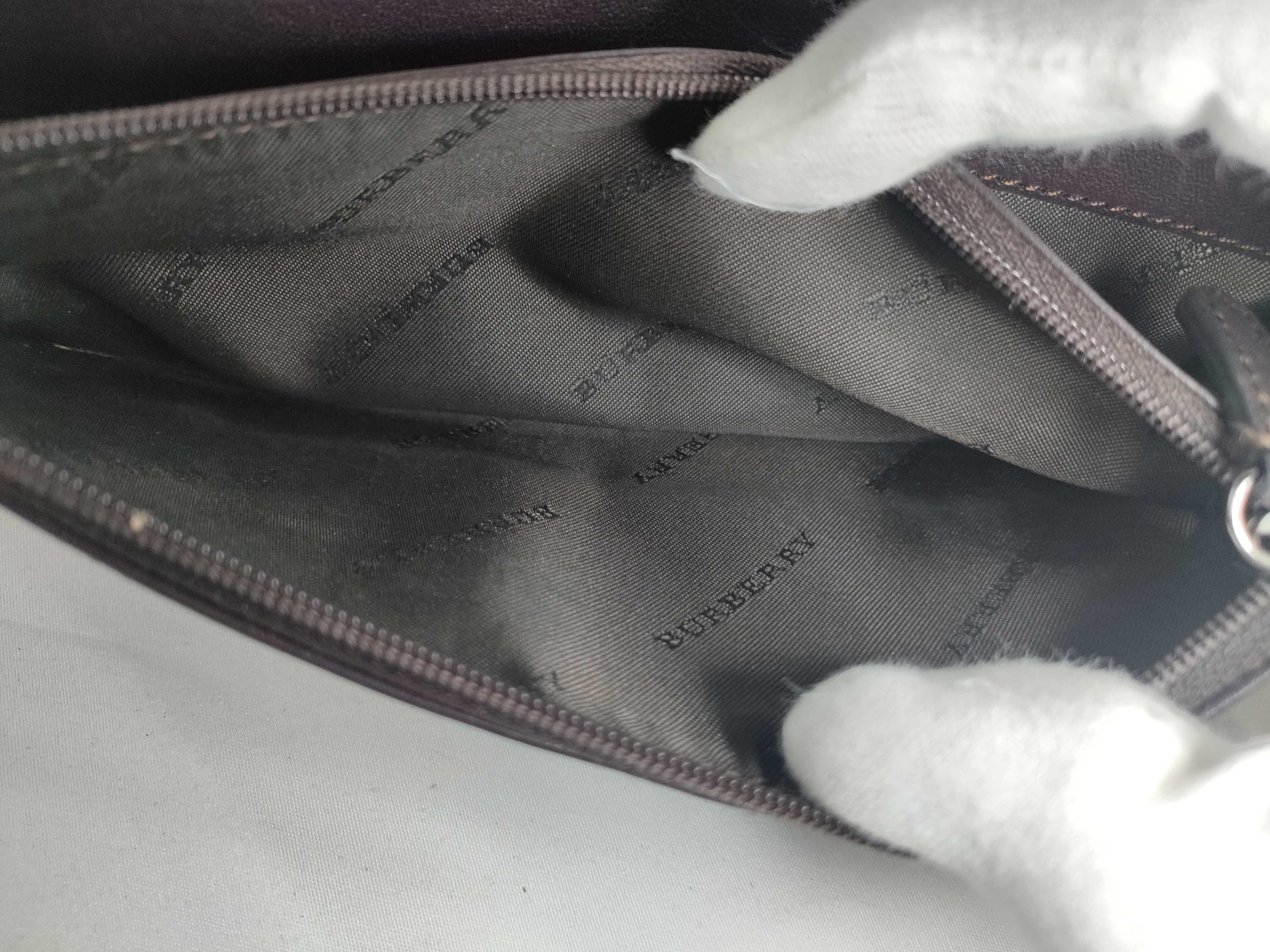 Check PVC Leather Long Wallet — view 12