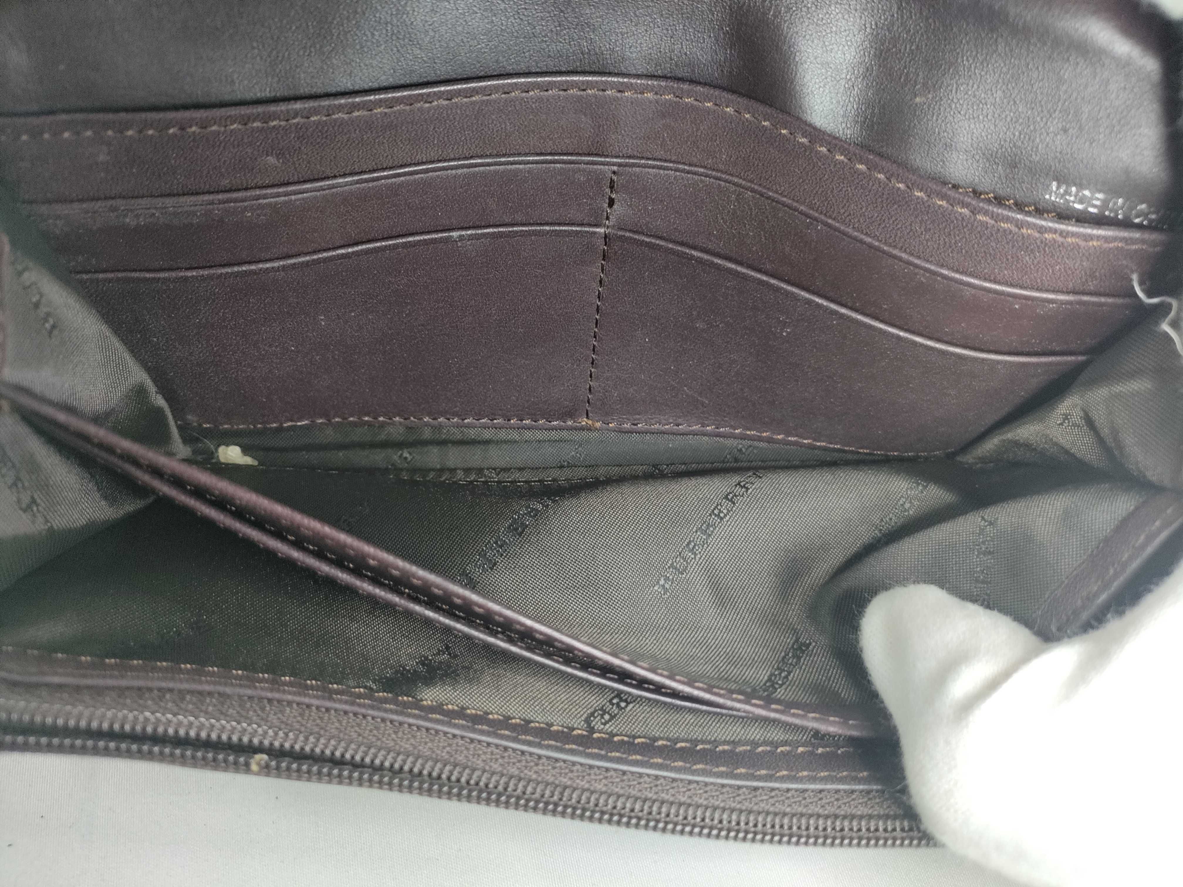 Check PVC Leather Long Wallet — view 9