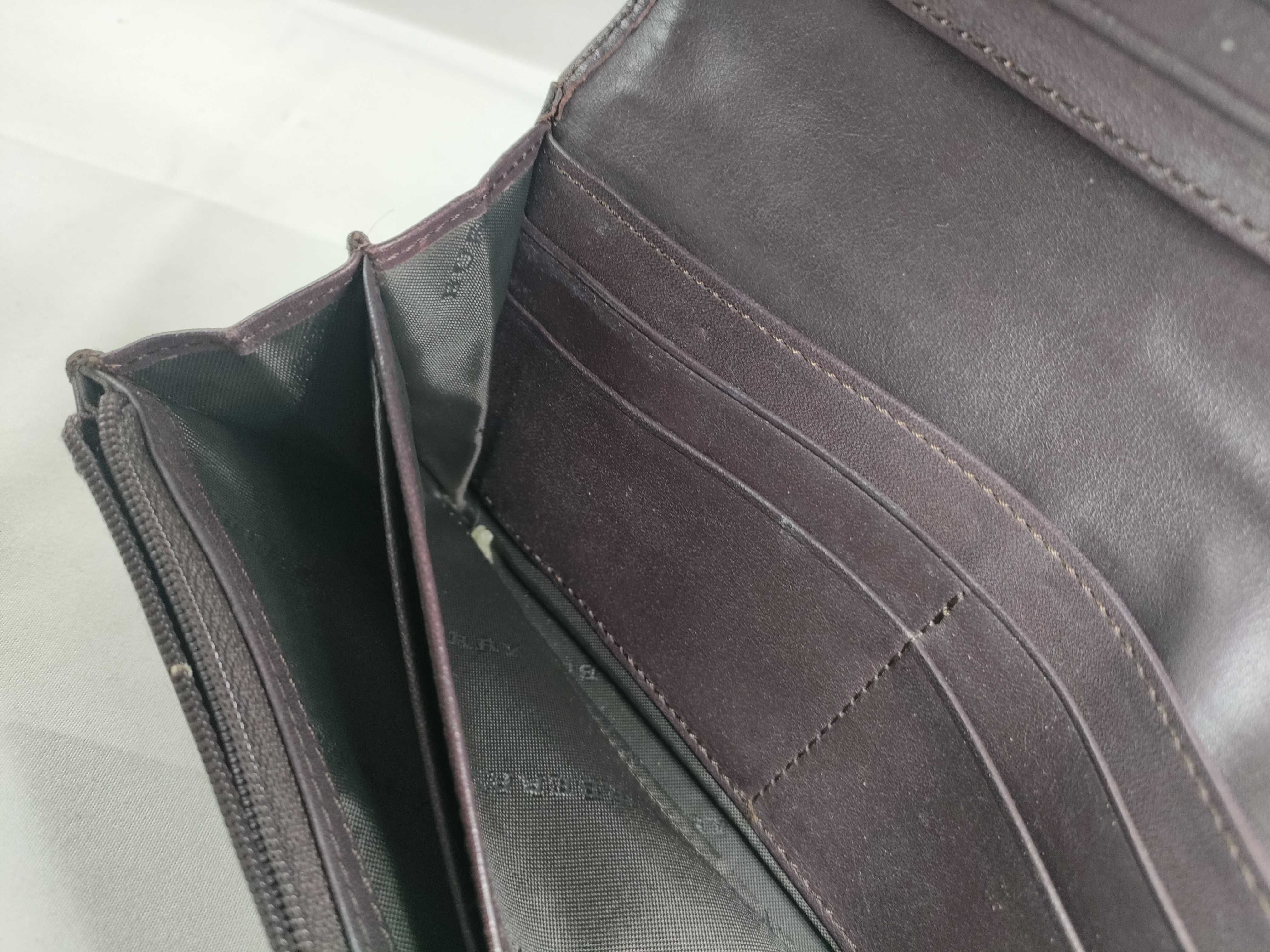 Check PVC Leather Long Wallet — view 10