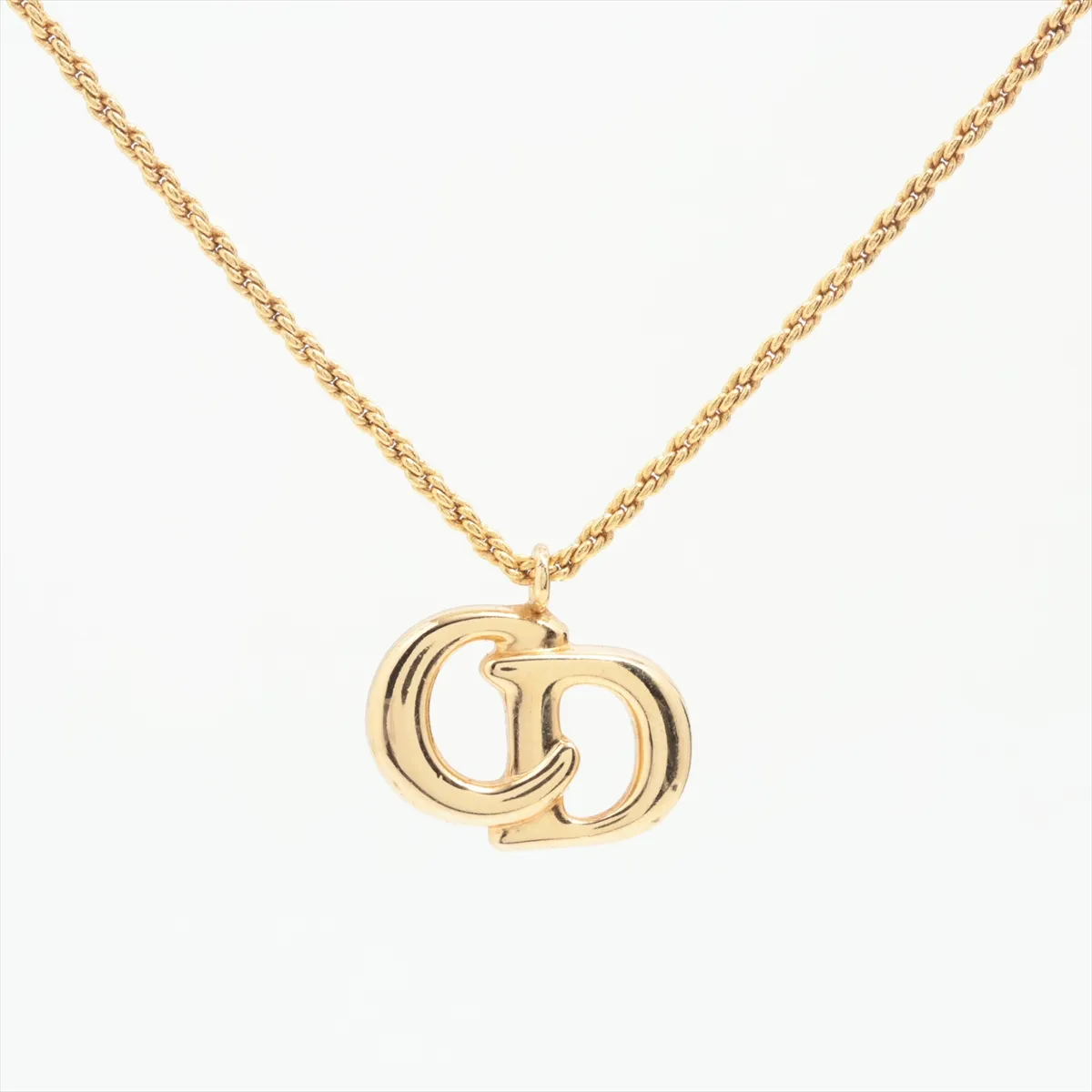 CD Logo Necklace GP Gold — view 2