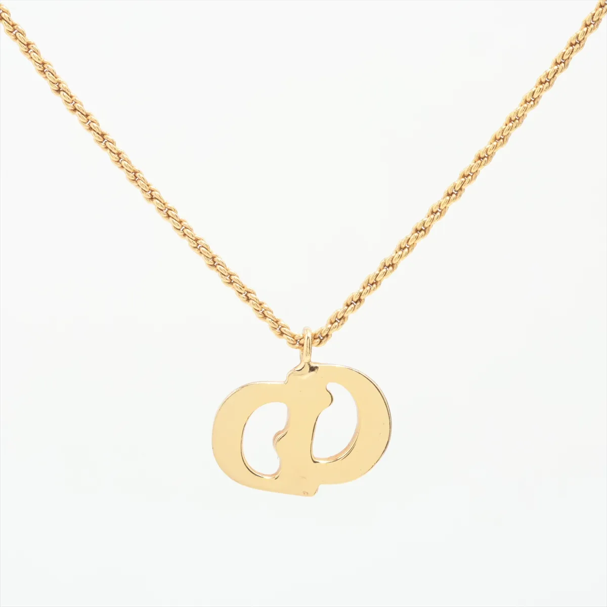 CD Logo Necklace GP Gold — view 3