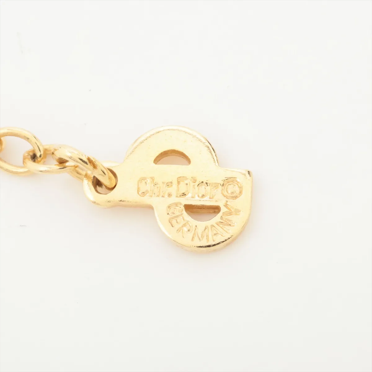 CD Logo Necklace GP Gold — view 5