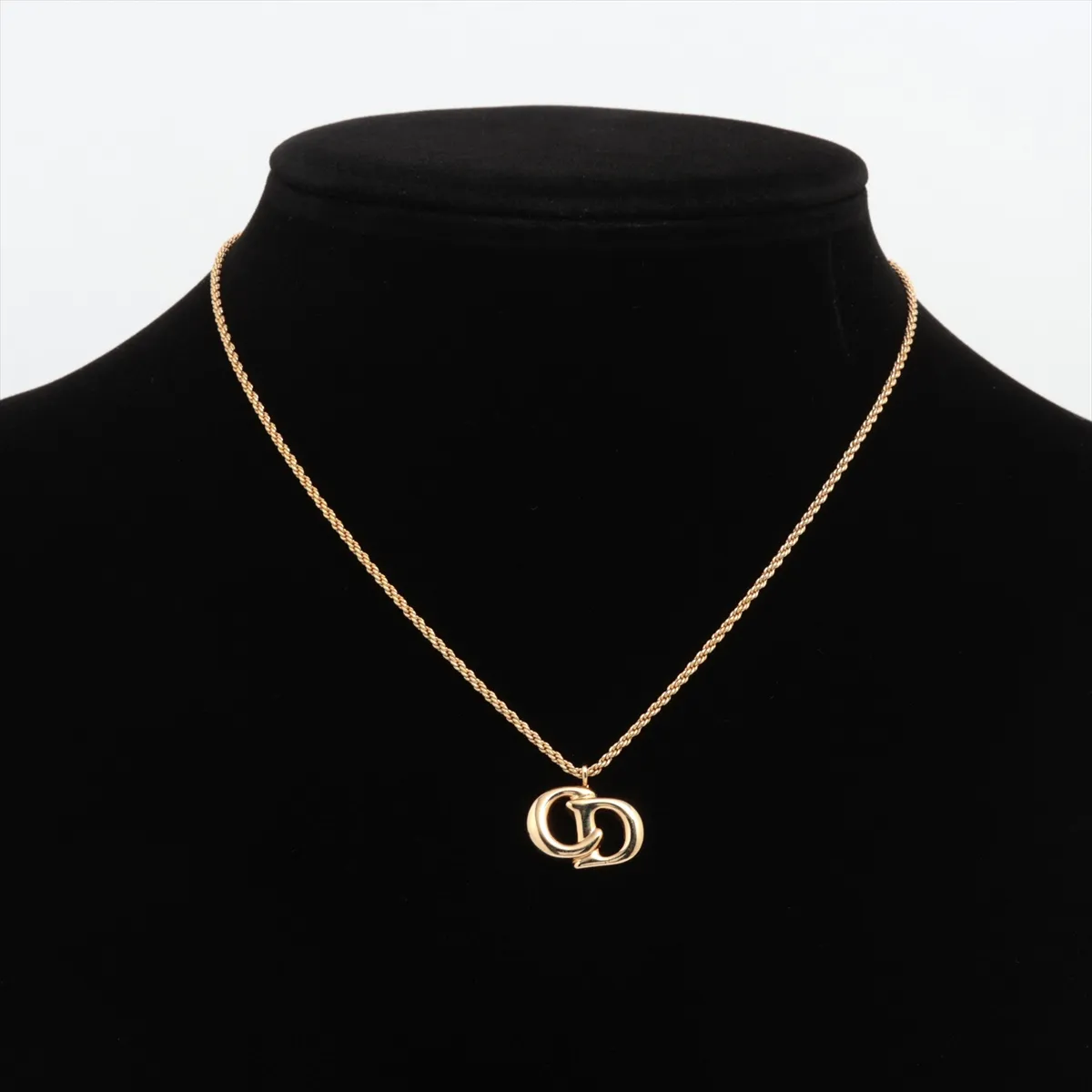 CD Logo Necklace GP Gold — view 6