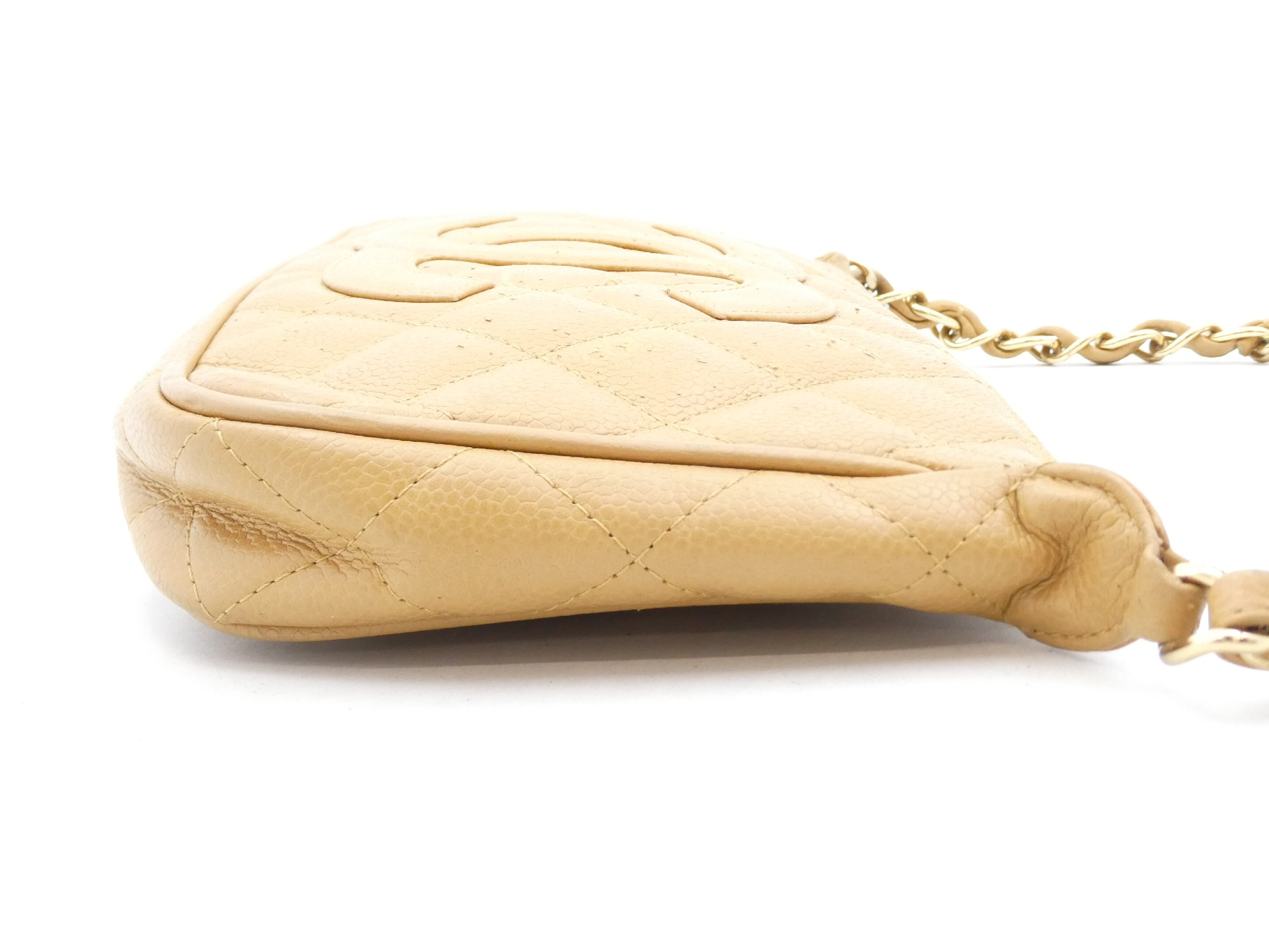 Matelasse Cocomark Caviar Skin Chain Shoulder Bag — view 3