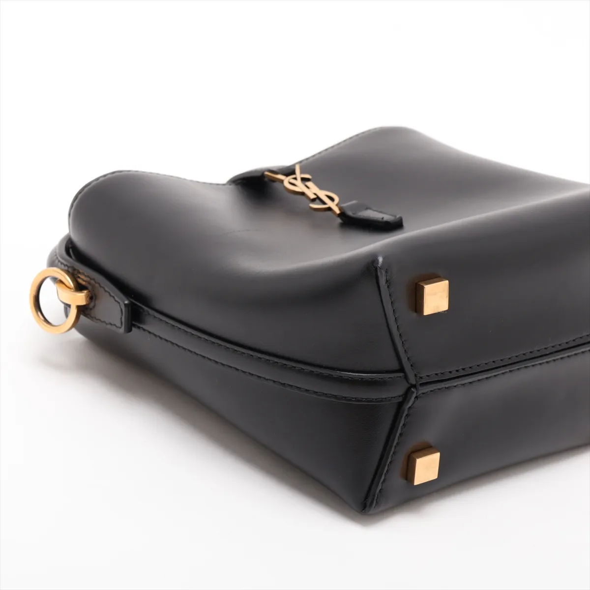 LE 37 mini 765870 Leather 2-Way Handbag, Black — view 4
