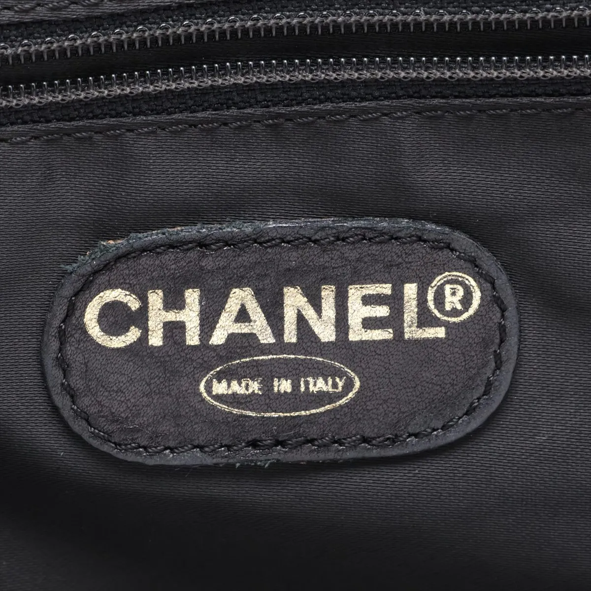 Logo Caviar Skin Chain Shoulder Bag, Black with Gold Hardware, 5094962 (Serial Number 5) — view 13
