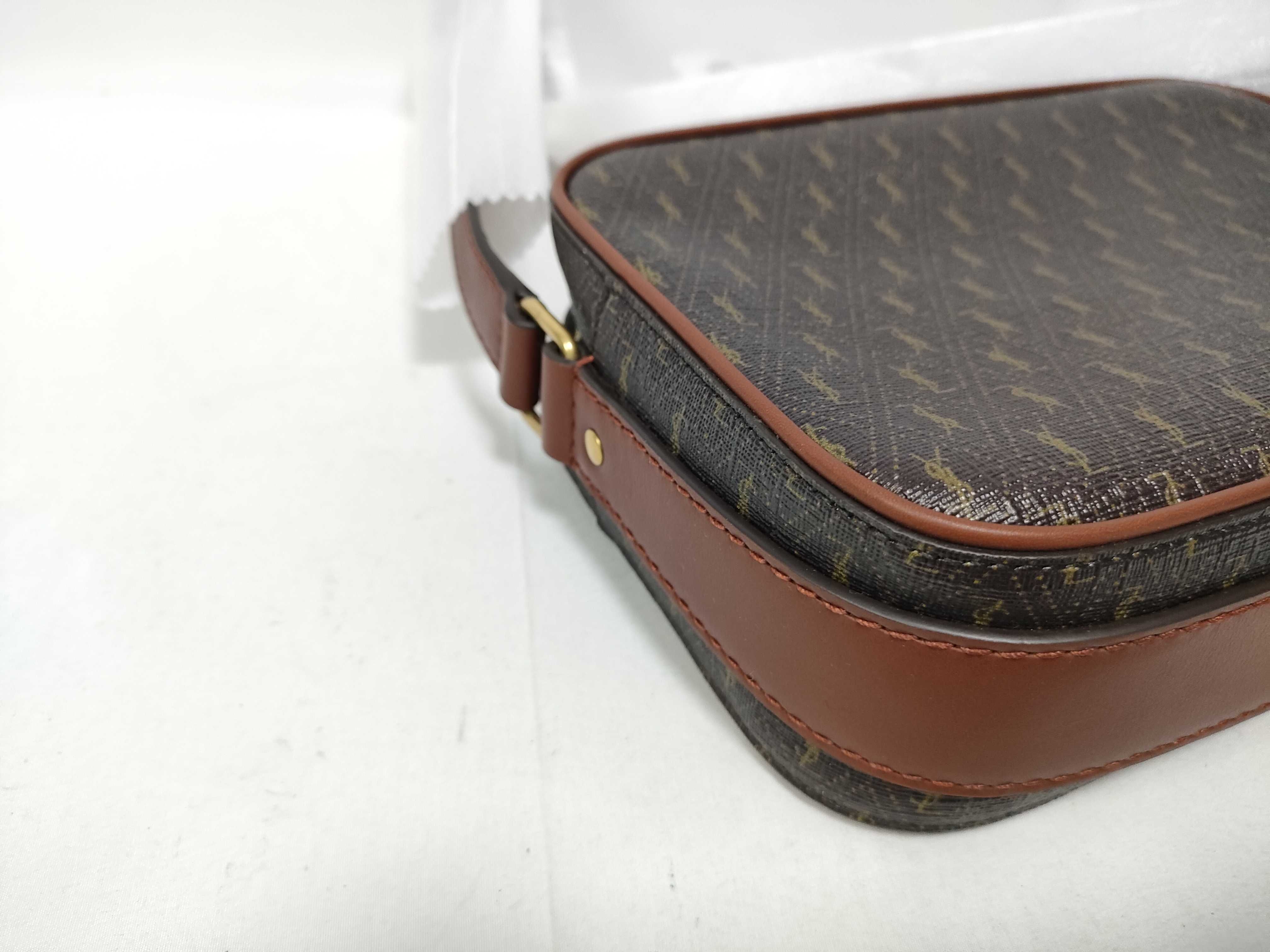 Camera Bag, PVC x Leather Shoulder Bag, Brown, 669957 (Shoulder Bag) — view 5