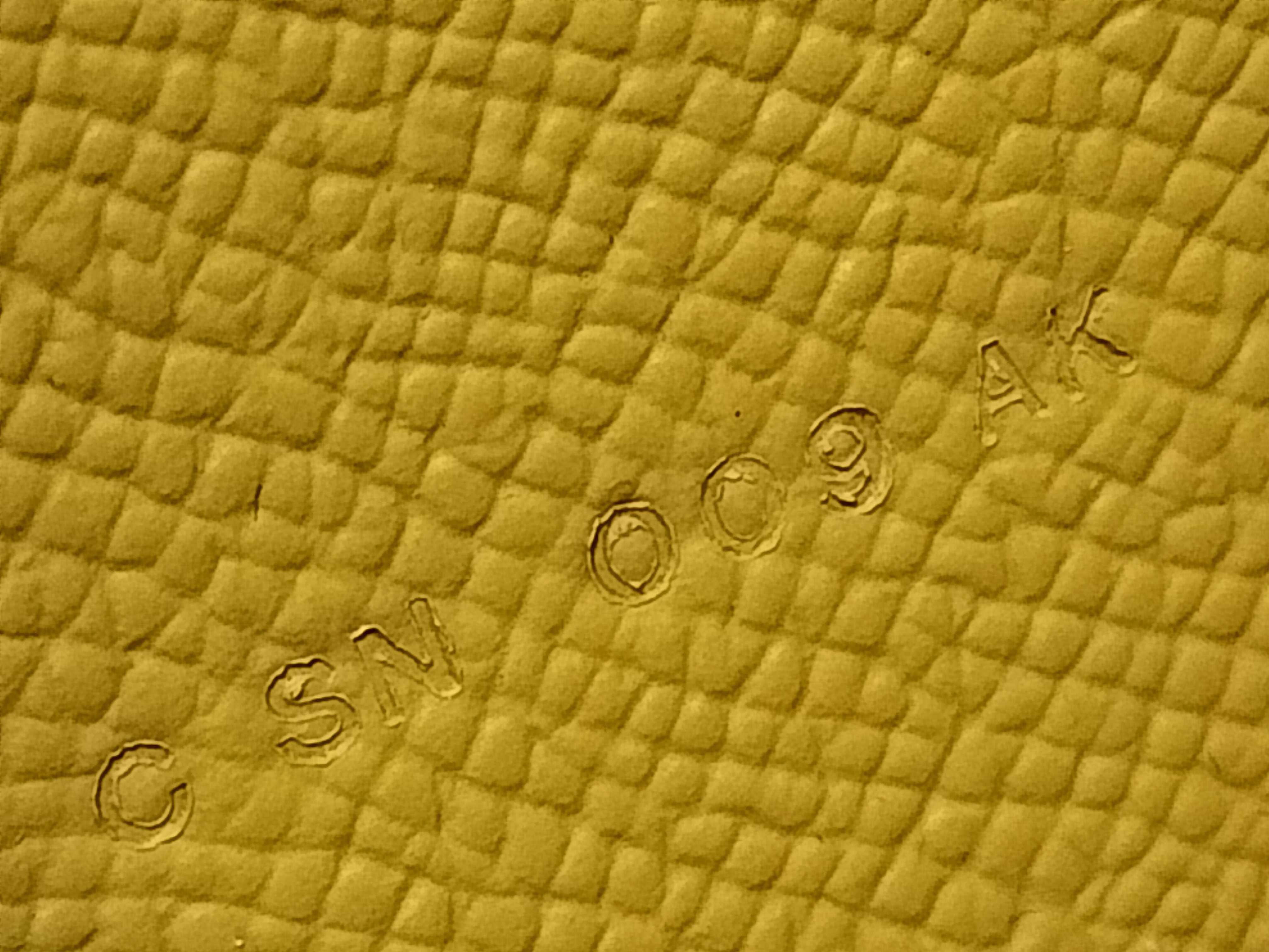 Bearn Long Wallet, Bearn Soufflé, Jaune Ambre, Veau Epsom Leather, C Stamp, Gold Hardware, Wallet — view 14