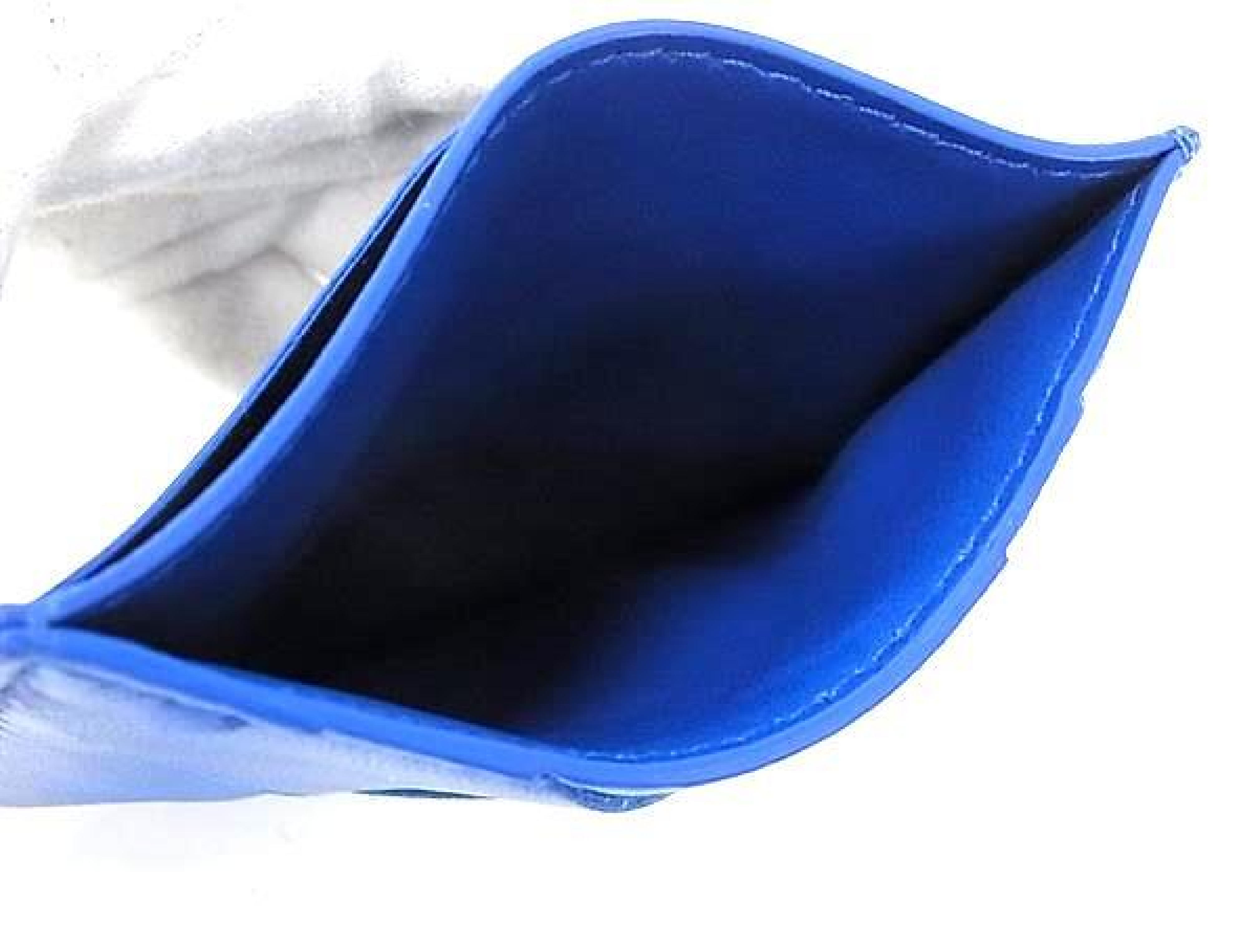 Maxi Intrecciato Leather Card Case/Pass Case (Blue, GC3039) — view 3
