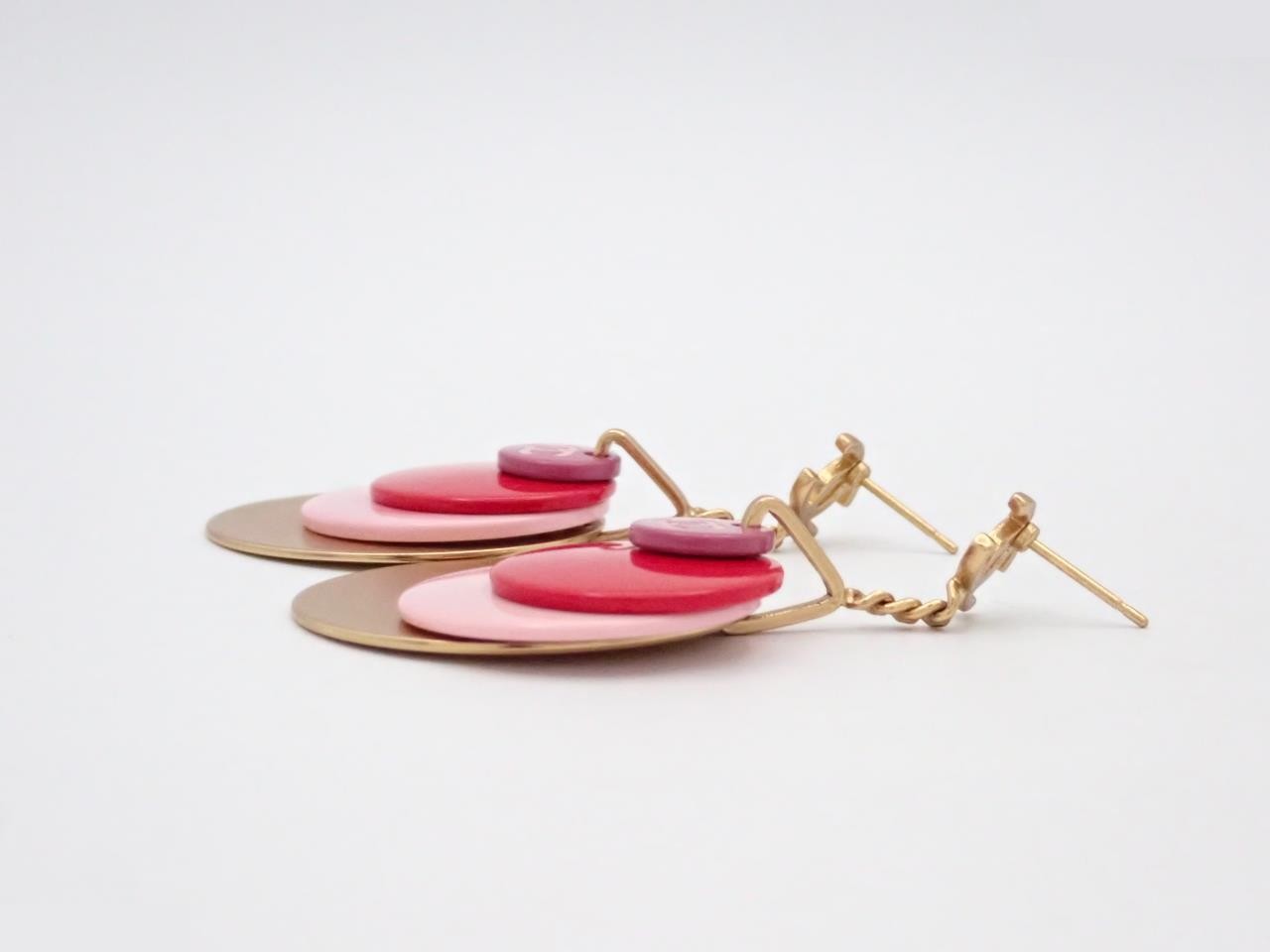 Coco Mark Swing Earrings 01A (with box) — view 3