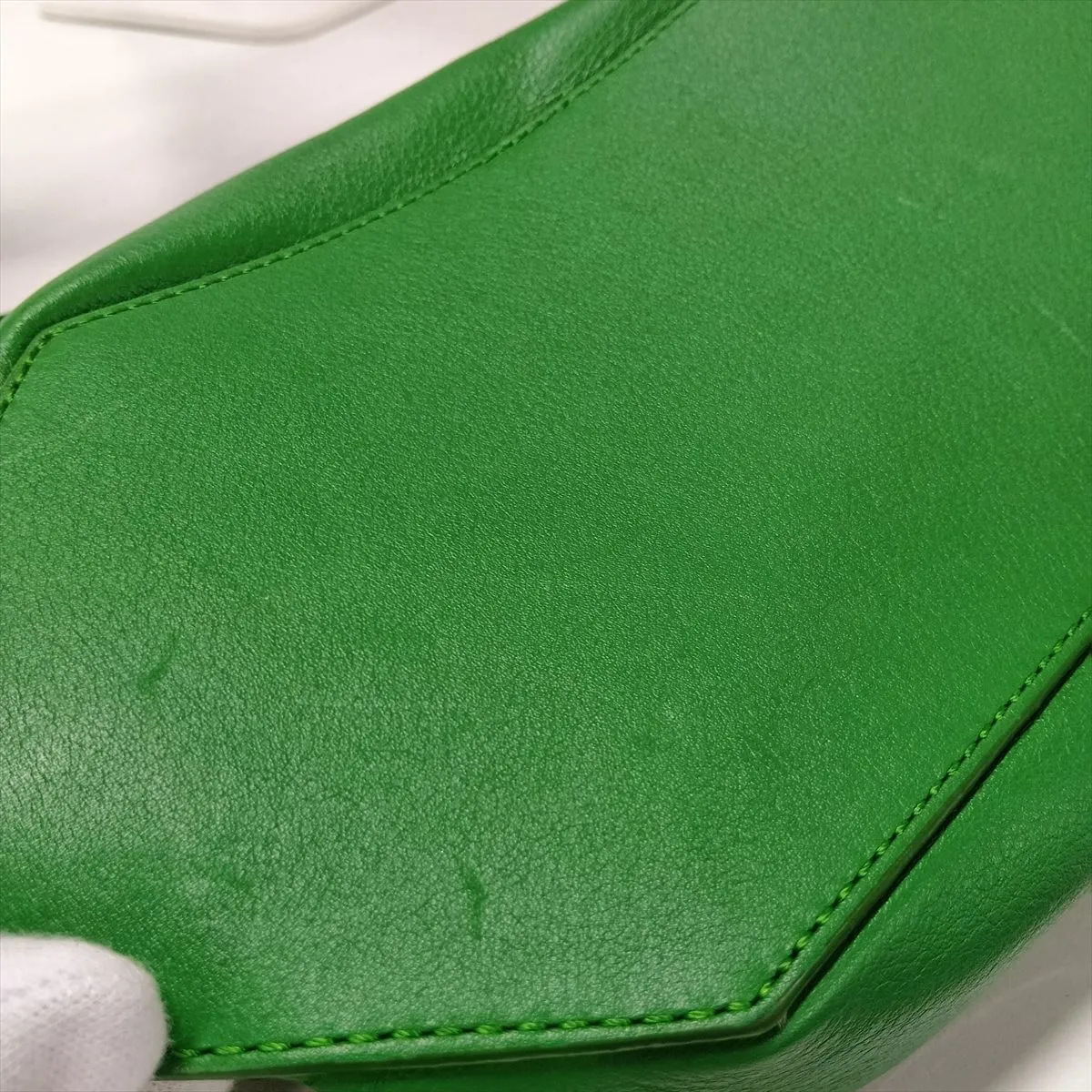 Convertible Sling Leather Waist Pouch, Green — view 11