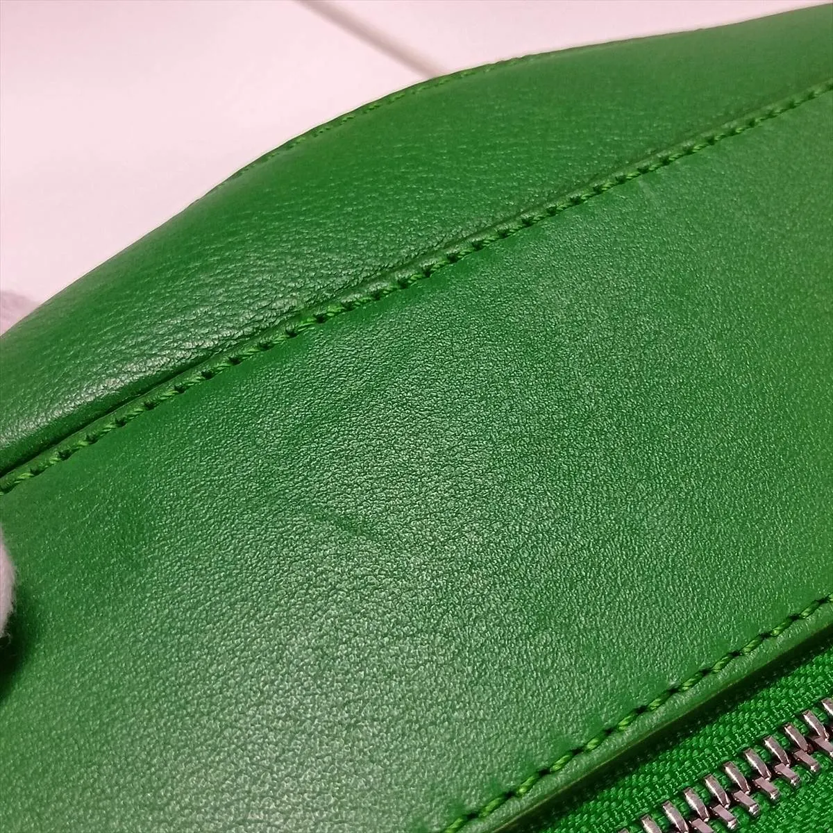Convertible Sling Leather Waist Pouch, Green — view 10