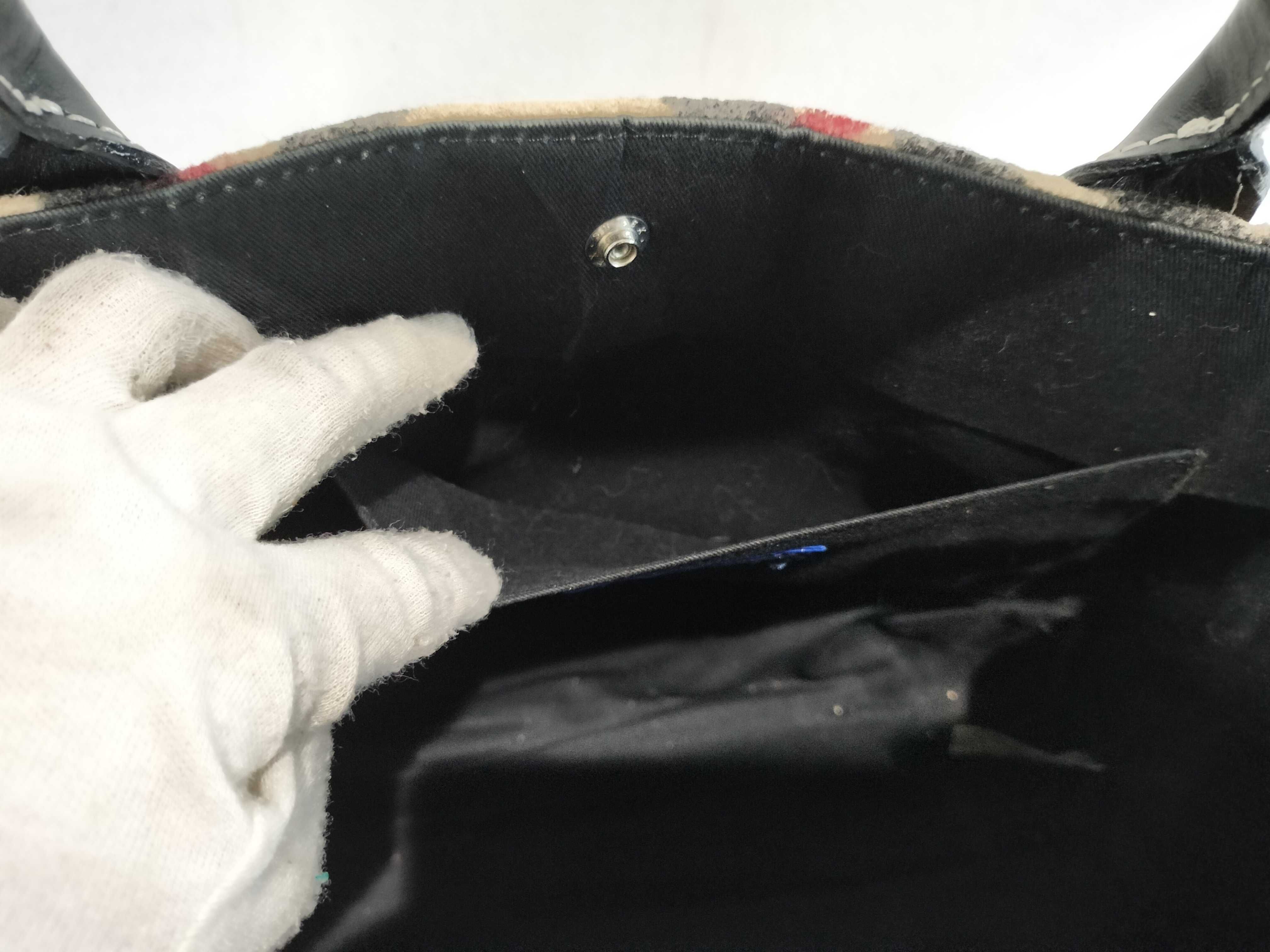 Blue Label Nova Check Wool Handbag — view 10