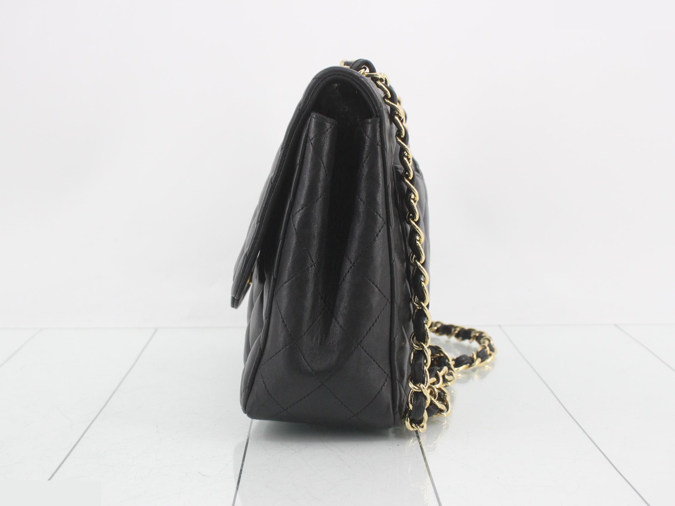 Large Matelassé 30 Lambskin Turnlock Double Chain Shoulder Bag — view 3