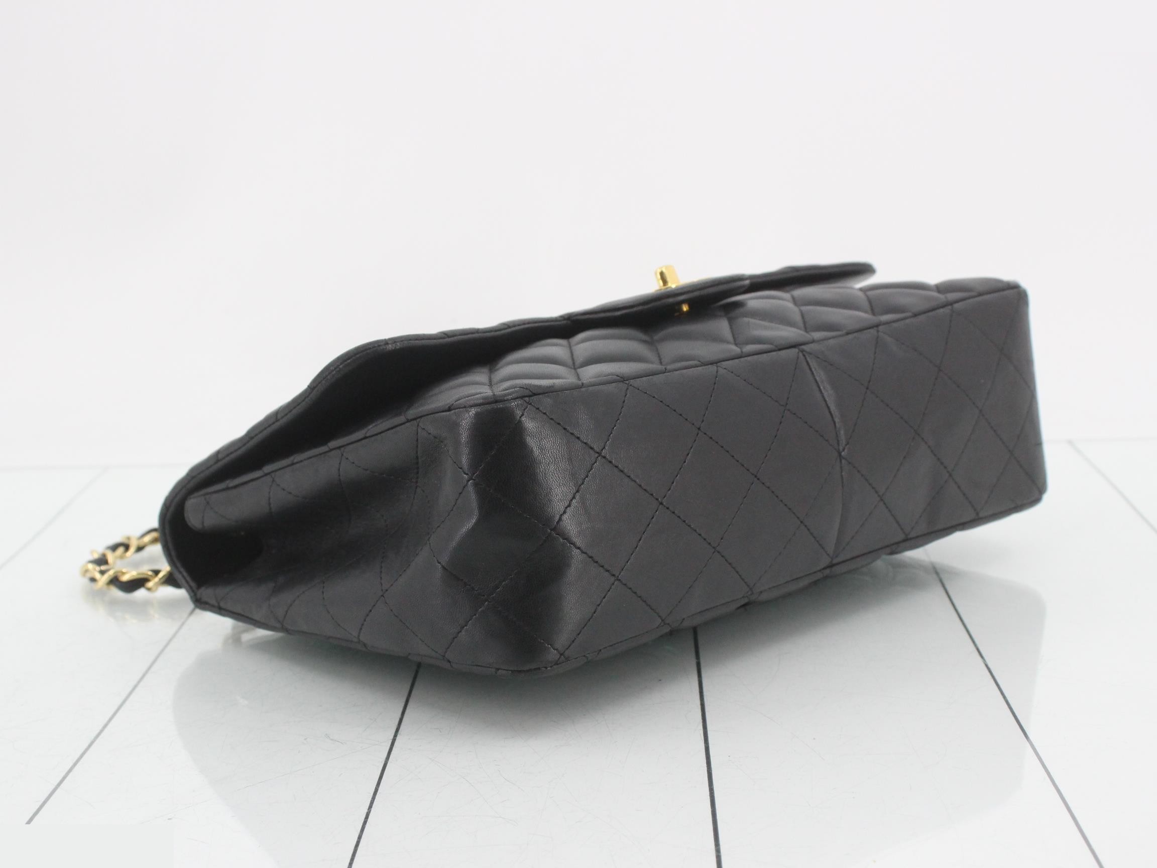 Large Matelassé 30 Lambskin Turnlock Double Chain Shoulder Bag — view 5