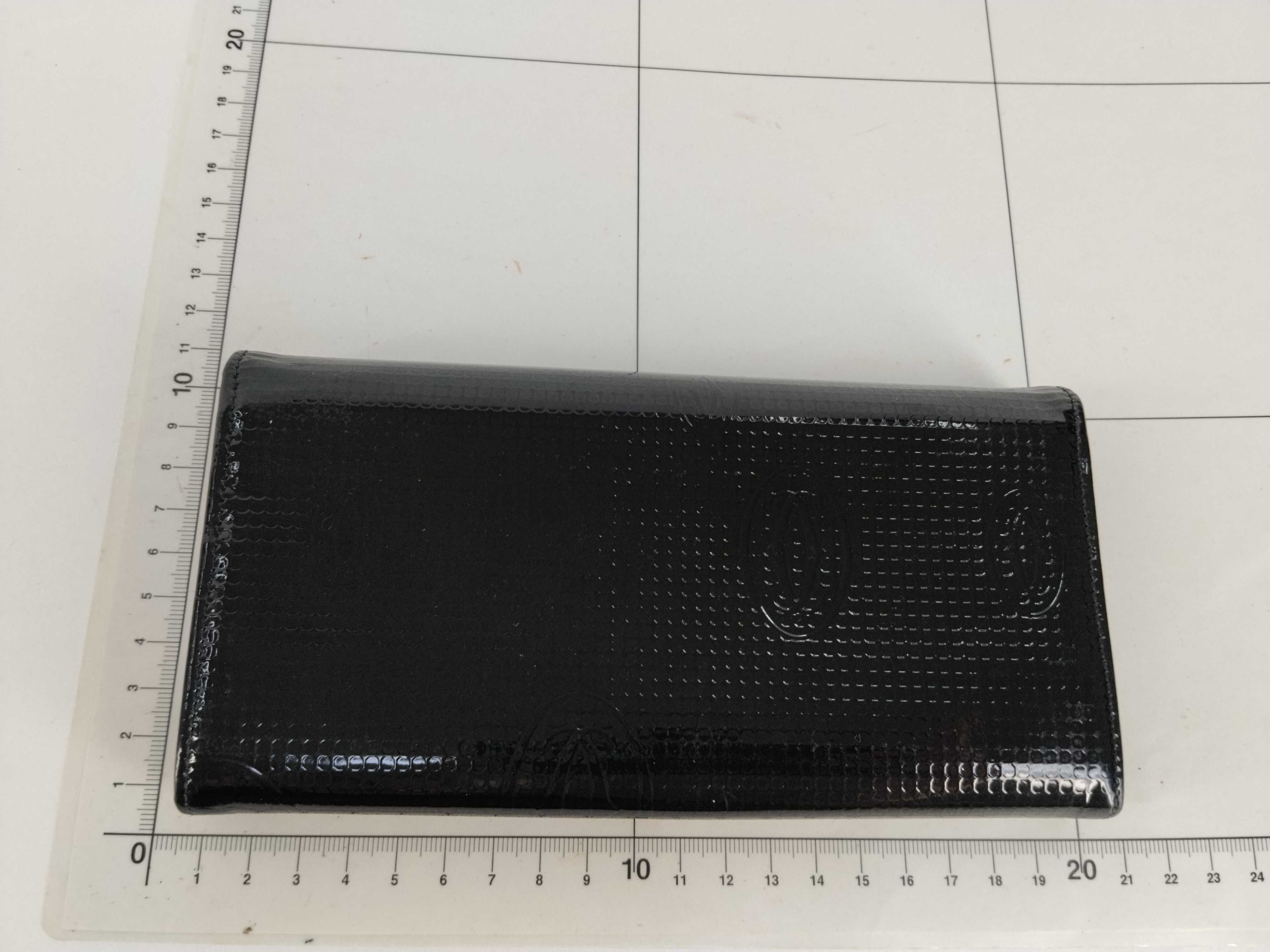 Happy Birthday Black Enamel Long Wallet (Includes Box and Dust Bag) — view 2