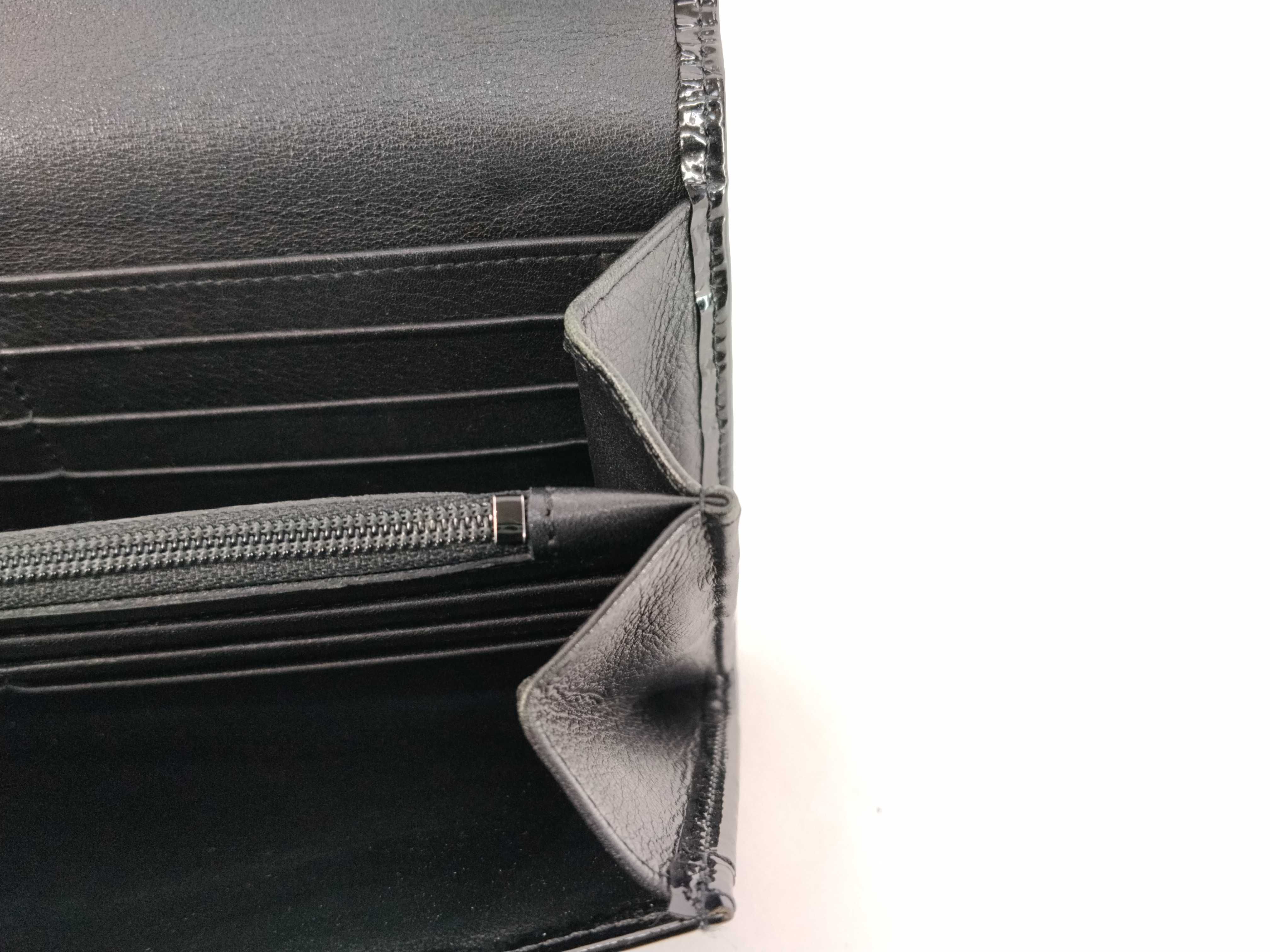 Happy Birthday Black Enamel Long Wallet (Includes Box and Dust Bag) — view 12