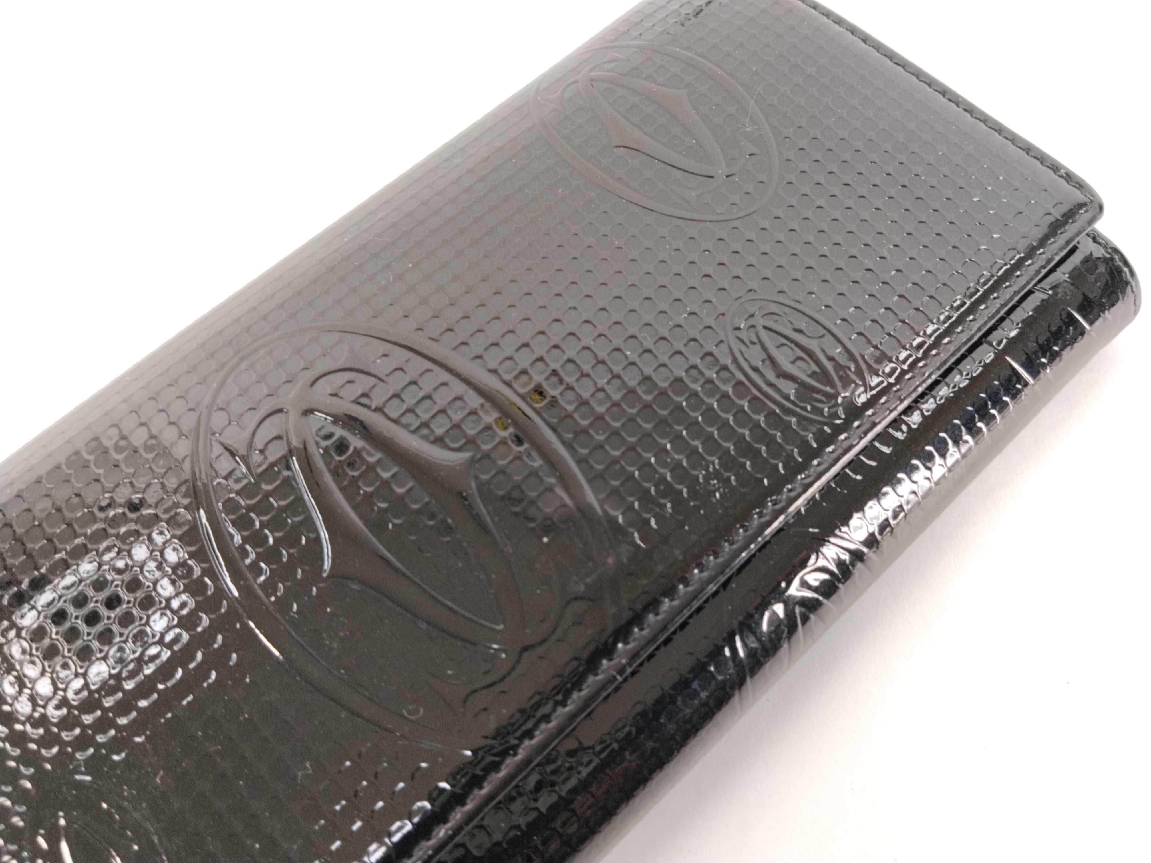 Happy Birthday Black Enamel Long Wallet (Includes Box and Dust Bag) — view 14