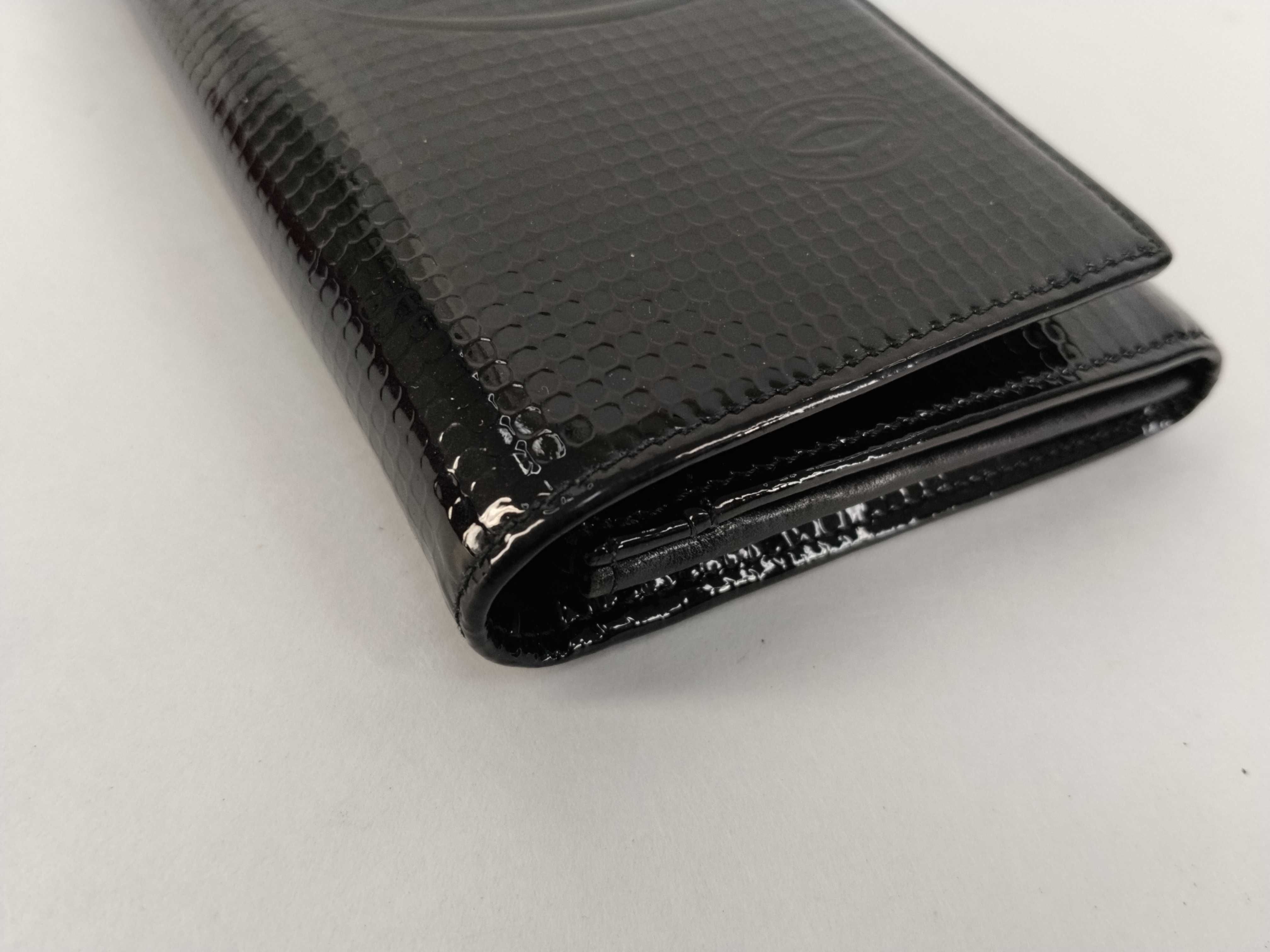 Happy Birthday Black Enamel Long Wallet (Includes Box and Dust Bag) — view 3