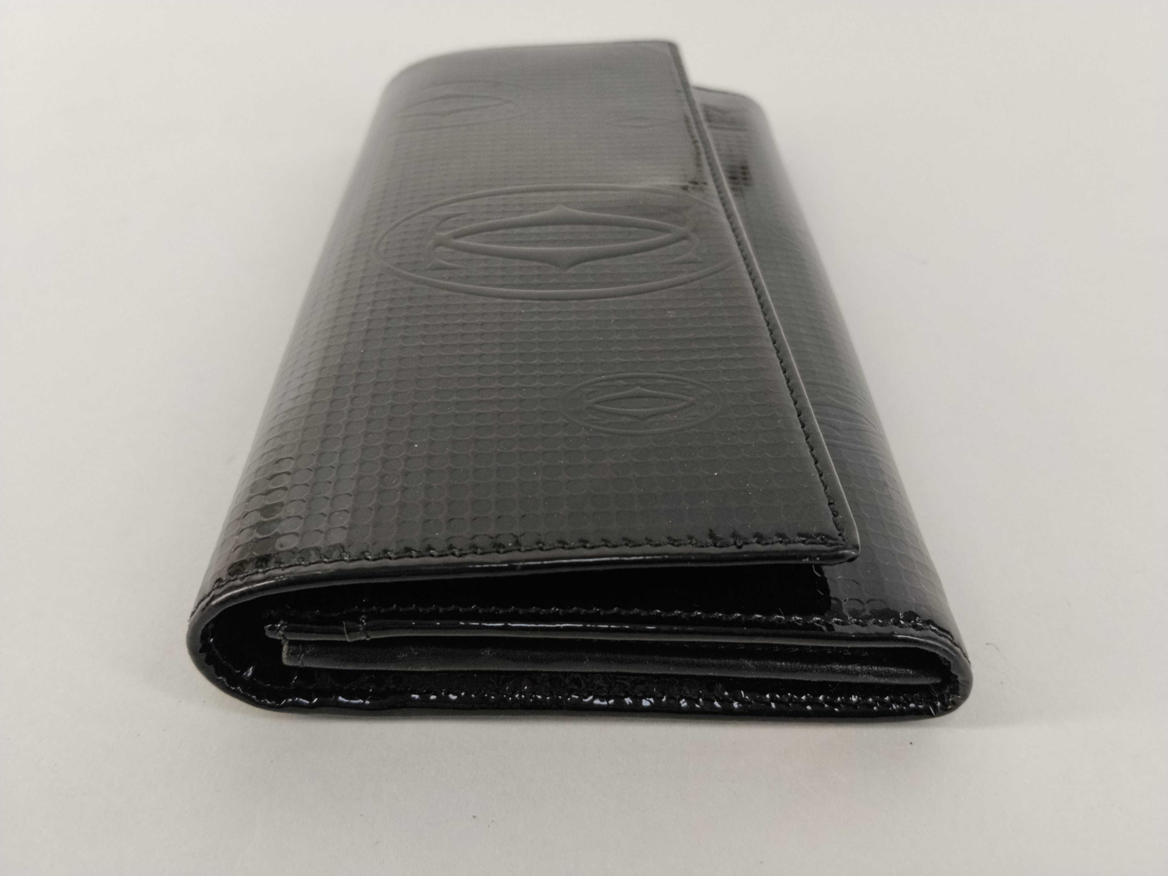 Happy Birthday Black Enamel Long Wallet (Includes Box and Dust Bag) — view 4