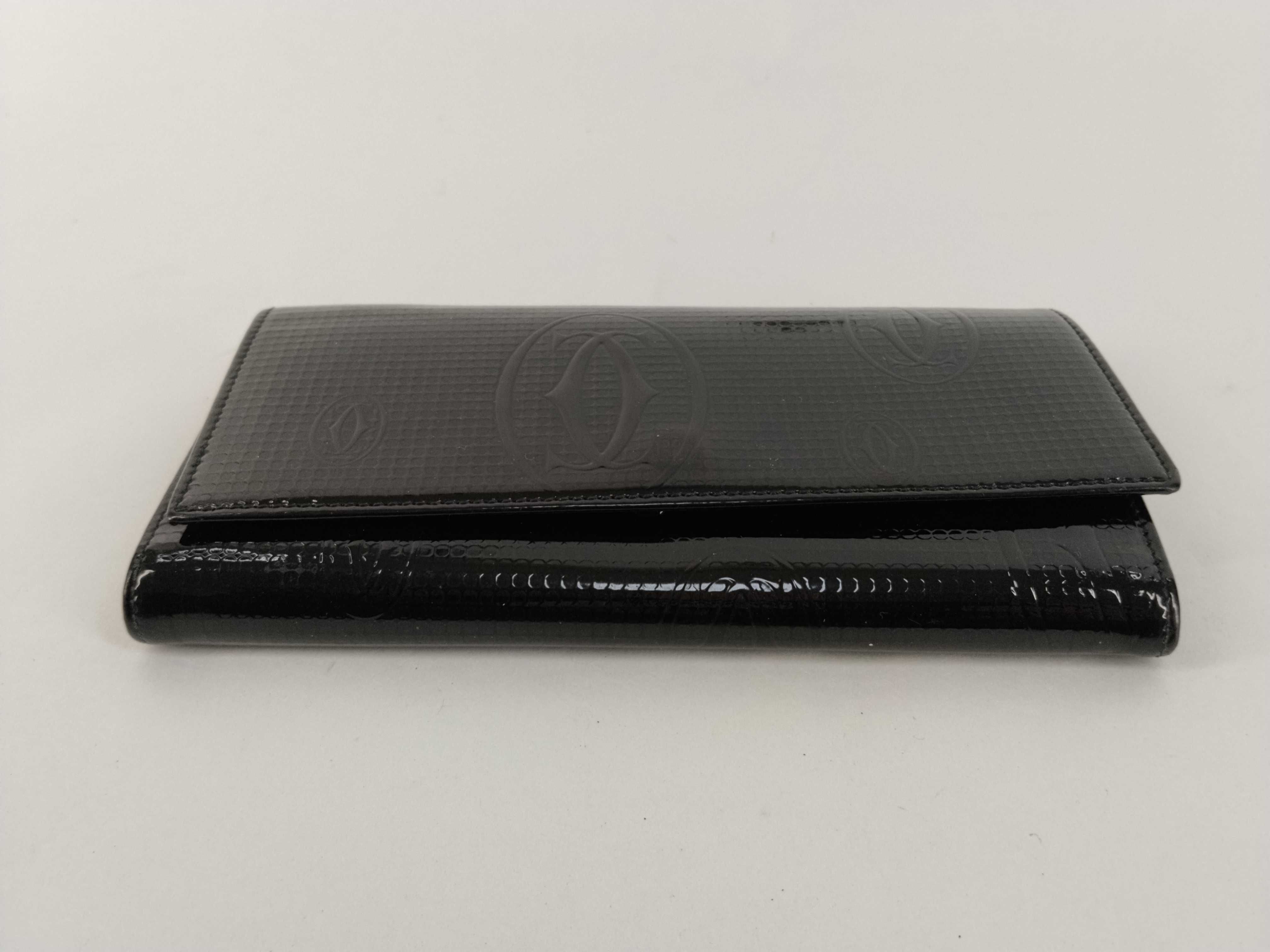 Happy Birthday Black Enamel Long Wallet (Includes Box and Dust Bag) — view 5