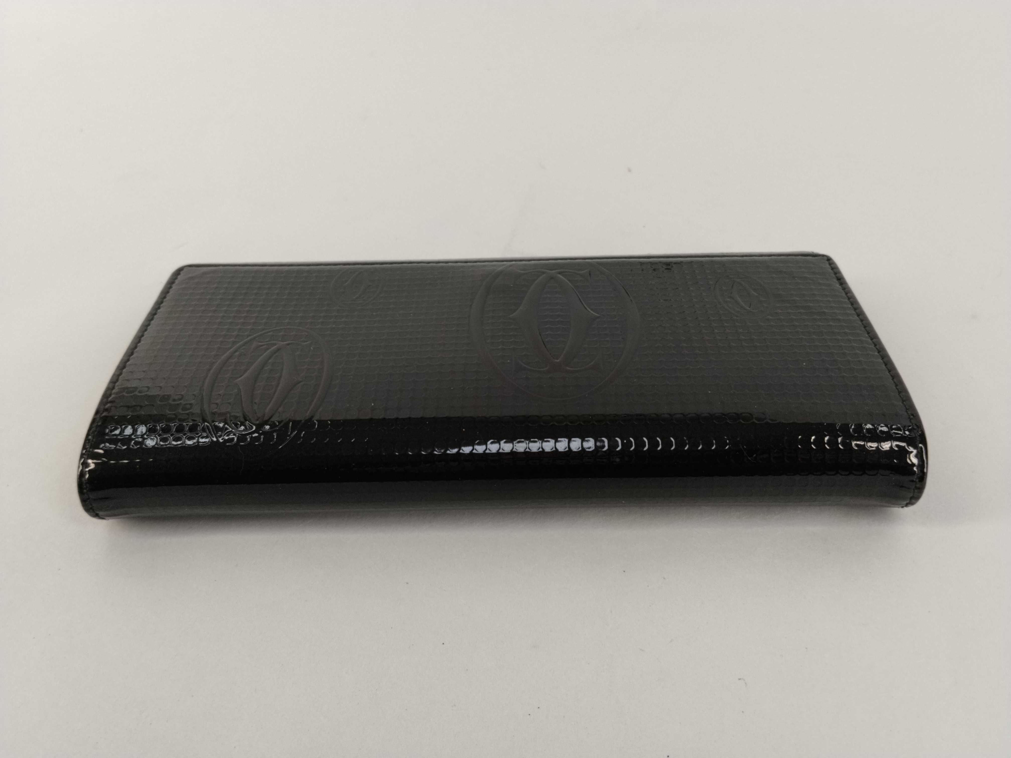 Happy Birthday Black Enamel Long Wallet (Includes Box and Dust Bag) — view 7