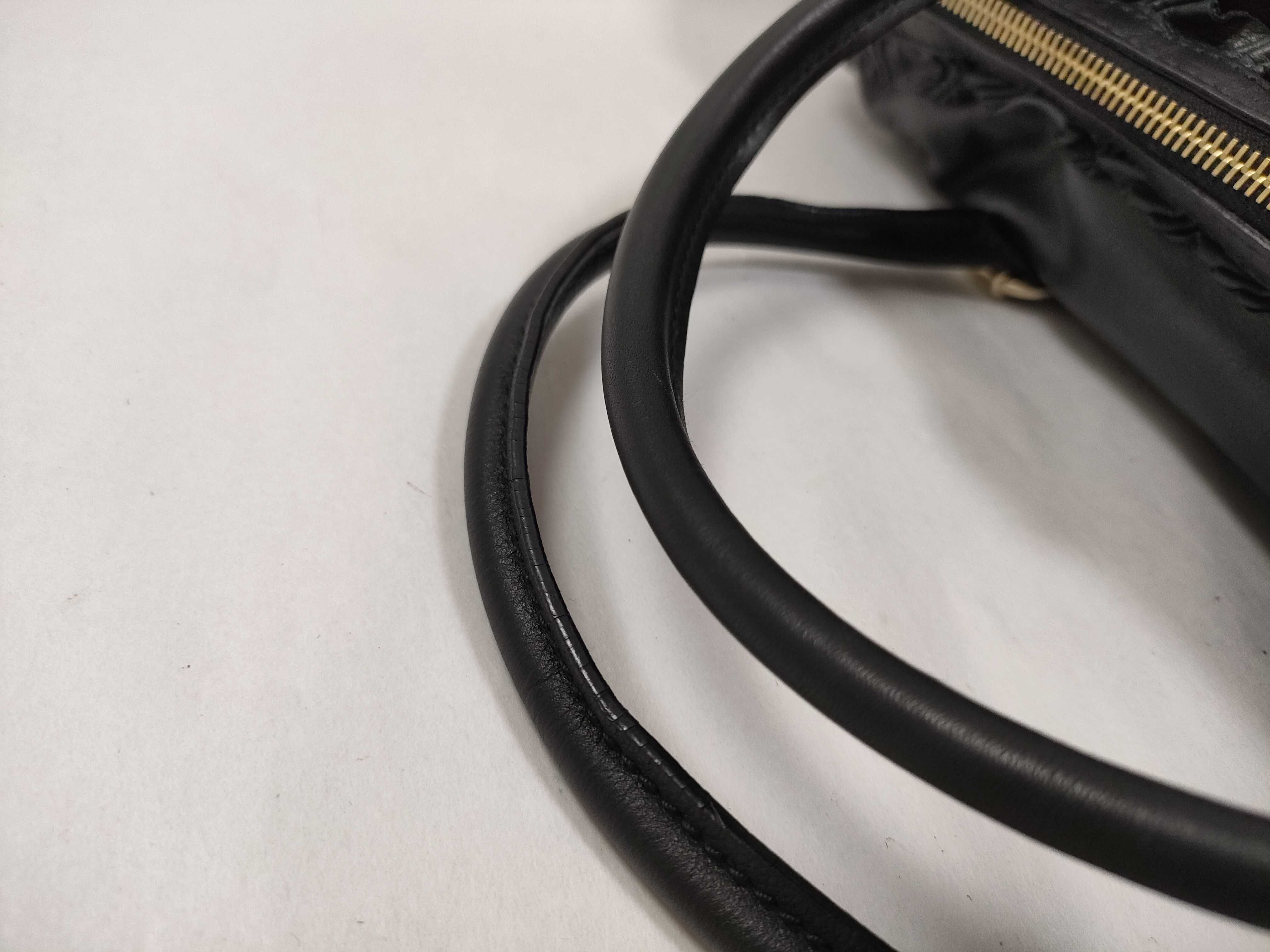 189847 Leather Handbag, Black — view 4