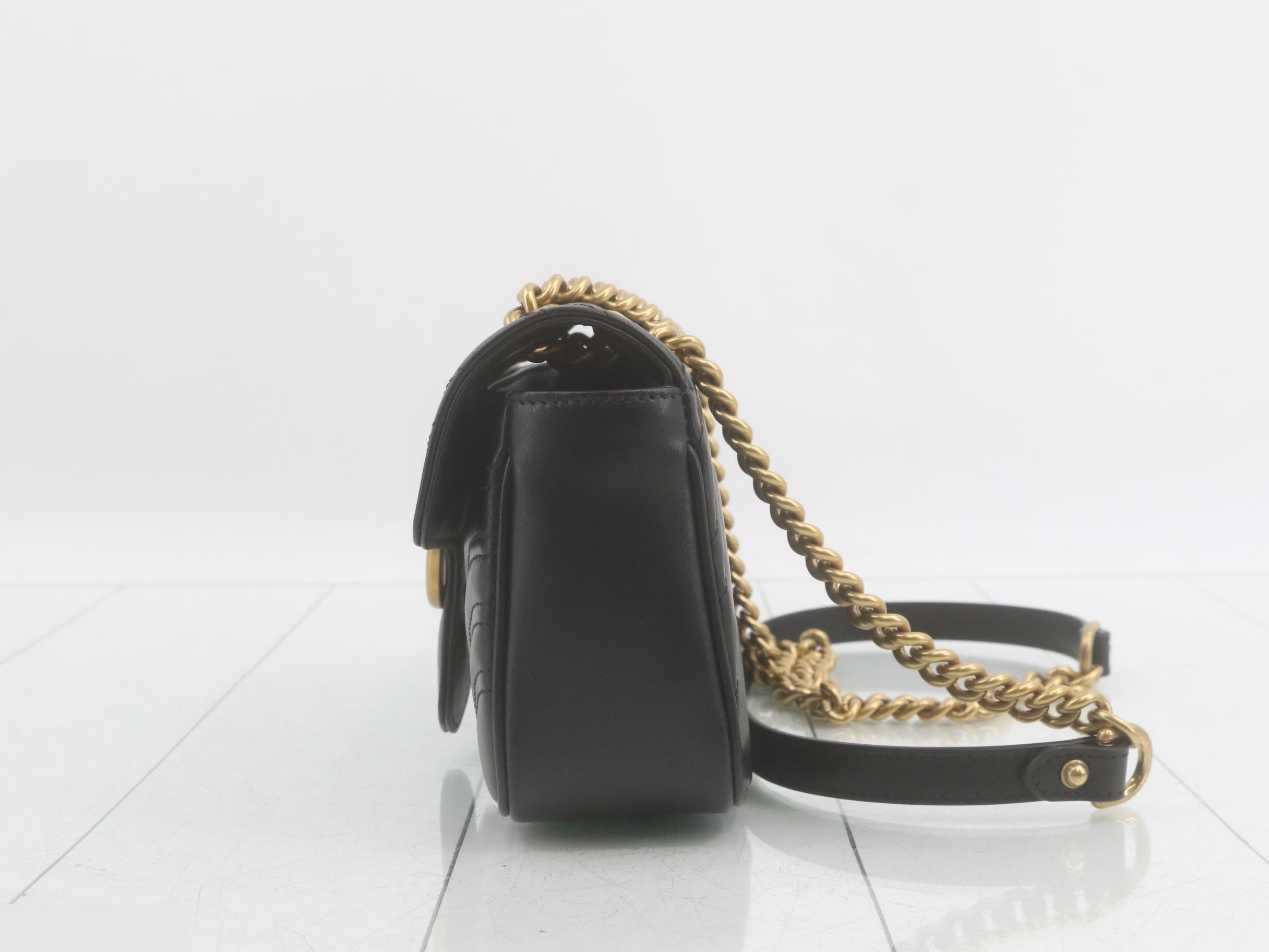 Unused, stored item: GG Marmont Small Chain Shoulder Bag — view 3