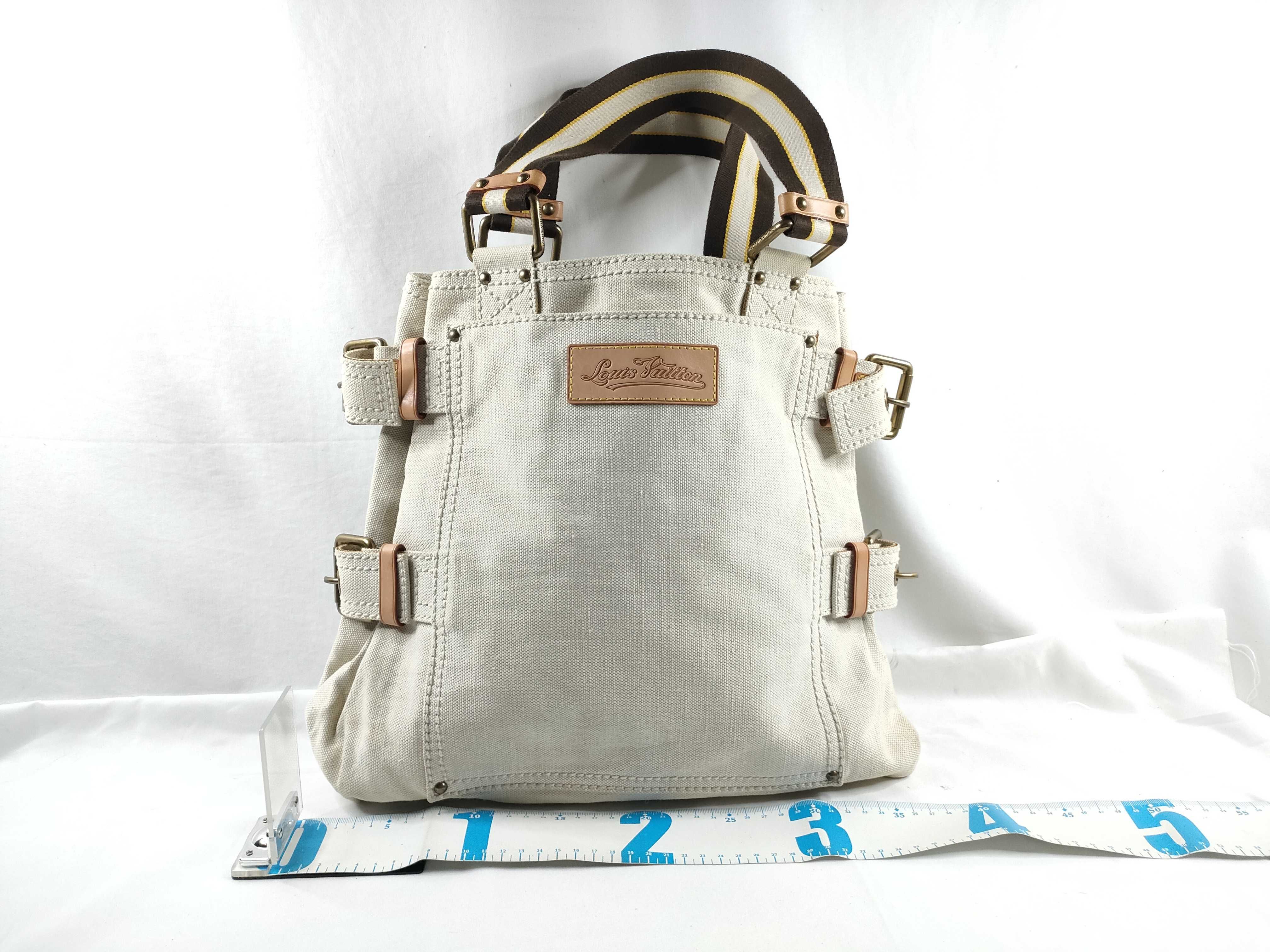 HK- M95114 Canvas Cruise Line Glove Shopper MM Tote Bag — view 2