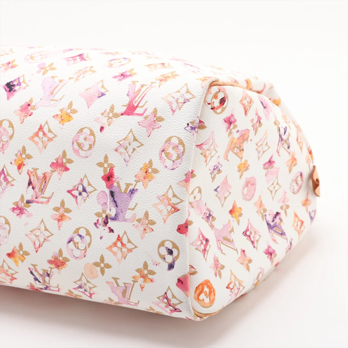 Monogram Watercolor Speedy 35 M95752 SP1068 White x Pink — view 3