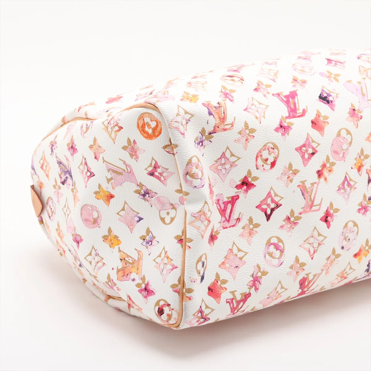 Monogram Watercolor Speedy 35 M95752 SP1068 White x Pink — view 4