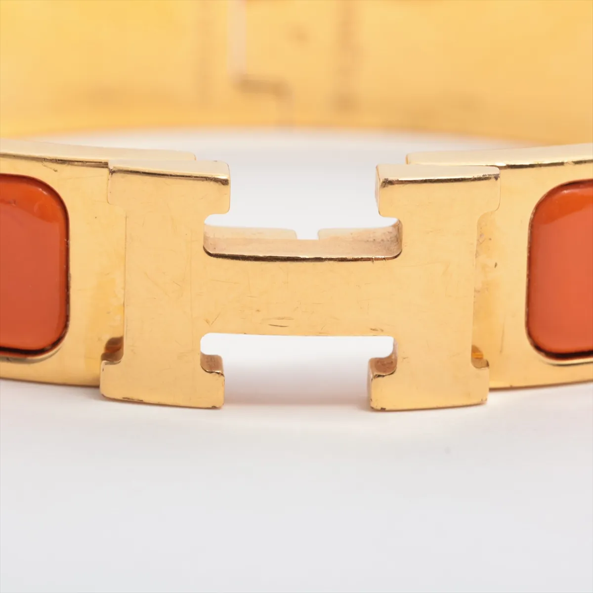 Click H Fan Bangle GP Orange x Gold — view 3