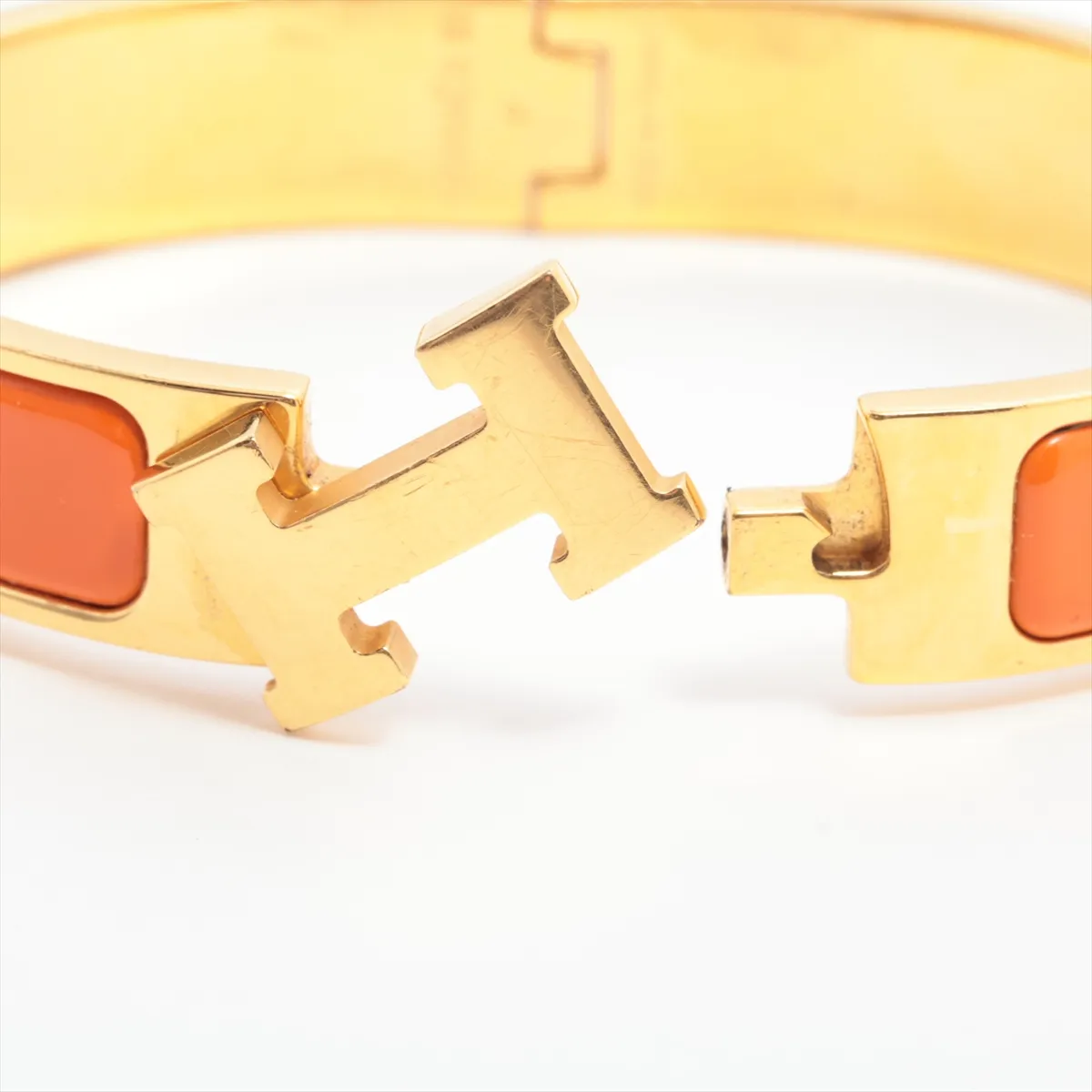 Click H Fan Bangle GP Orange x Gold — view 5