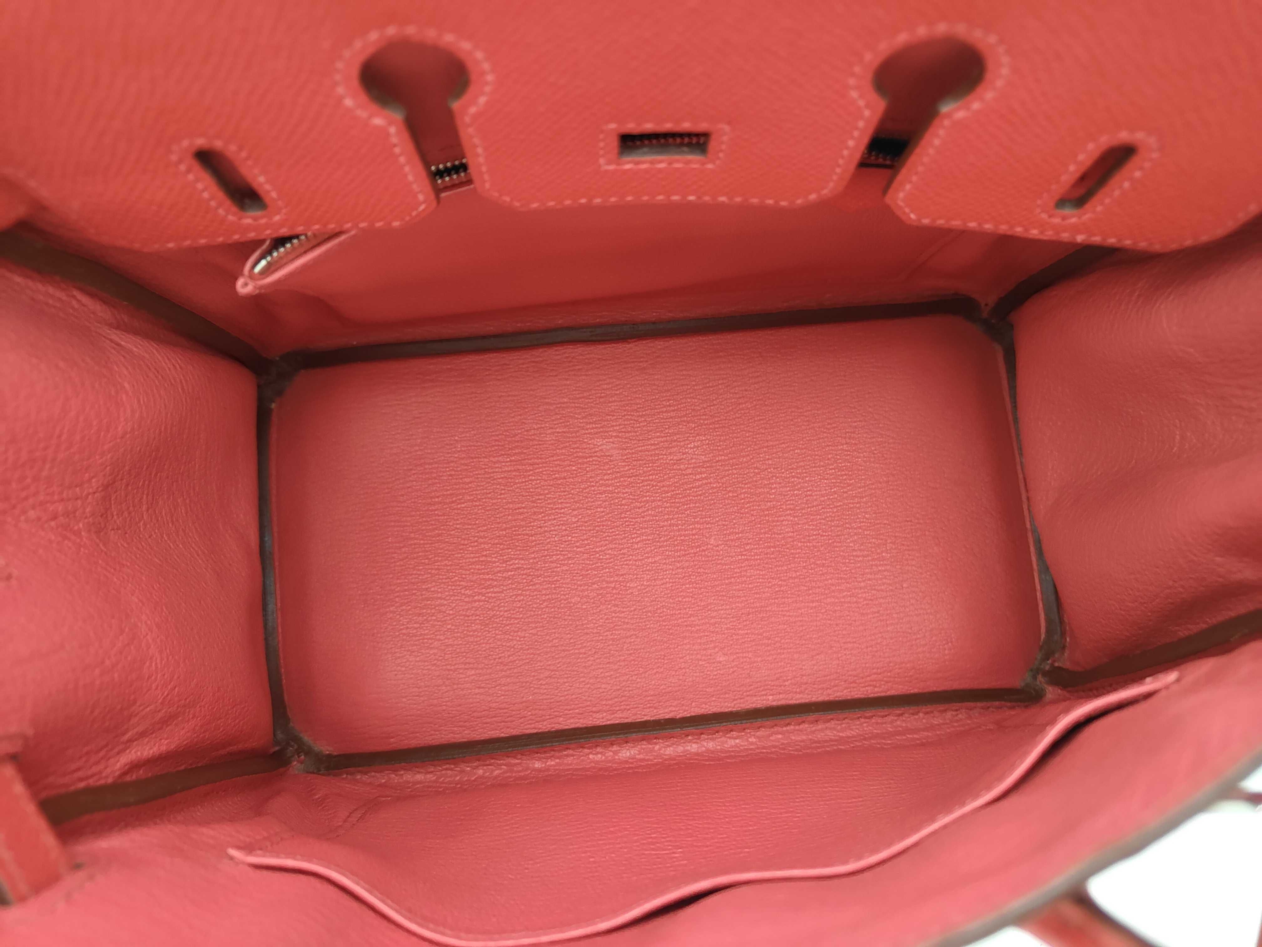 Birkin 25, Veau Epsom leather, silver hardware, M stamp, handbag — view 8