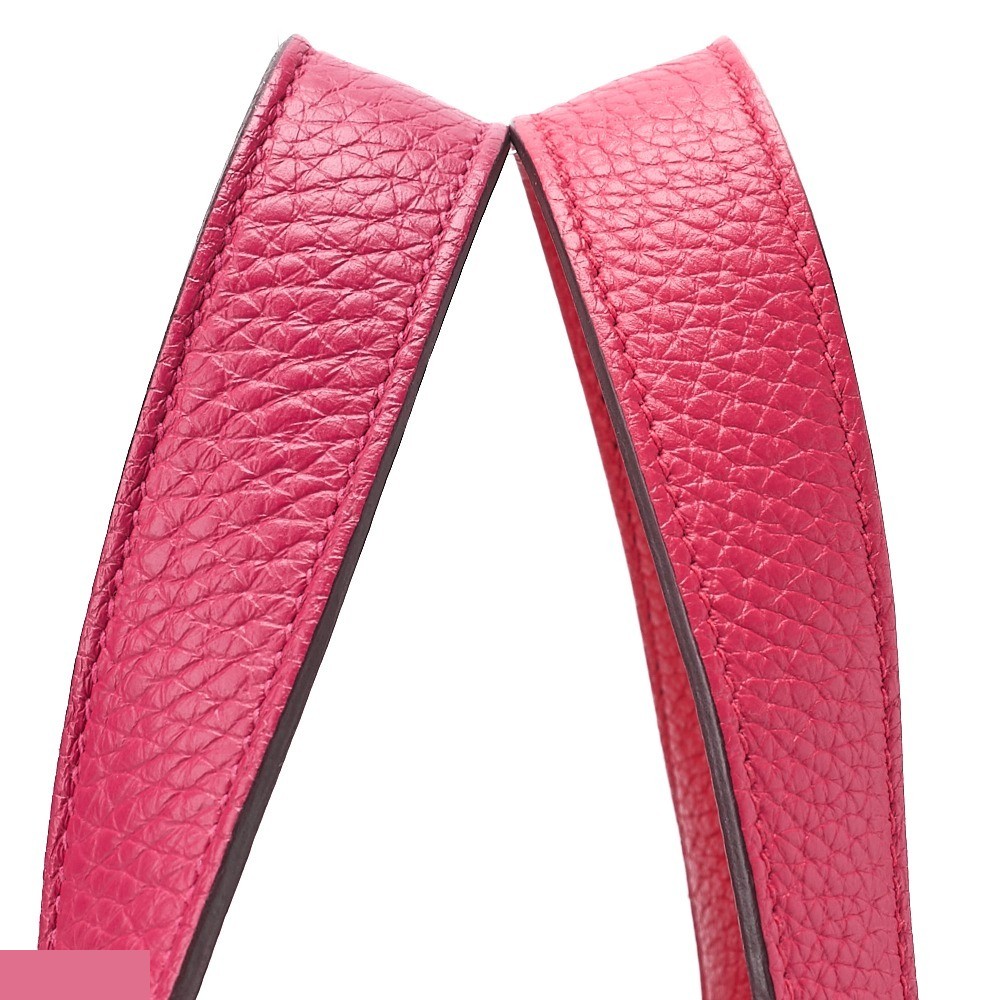 Picotin Lock PM, Taurillon Clemence leather, Rose Extreme, Silver hardware — view 4